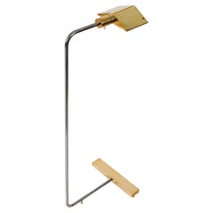 Cedric Hartman Brass Swiveling Reading Lamp, USA 1970s