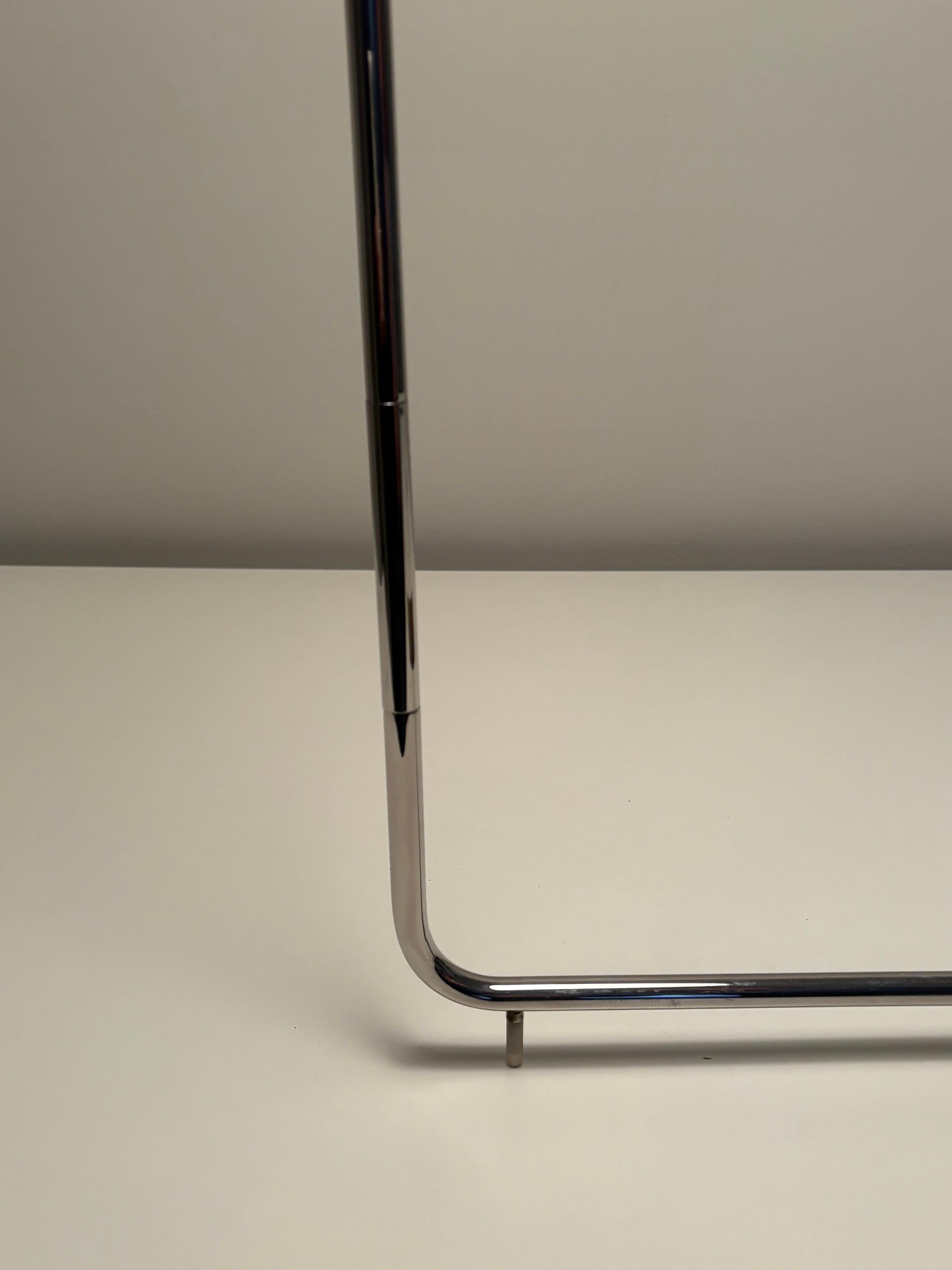 Cedric Hartman Bronze and Chrome Floor Lamp For Sale 2