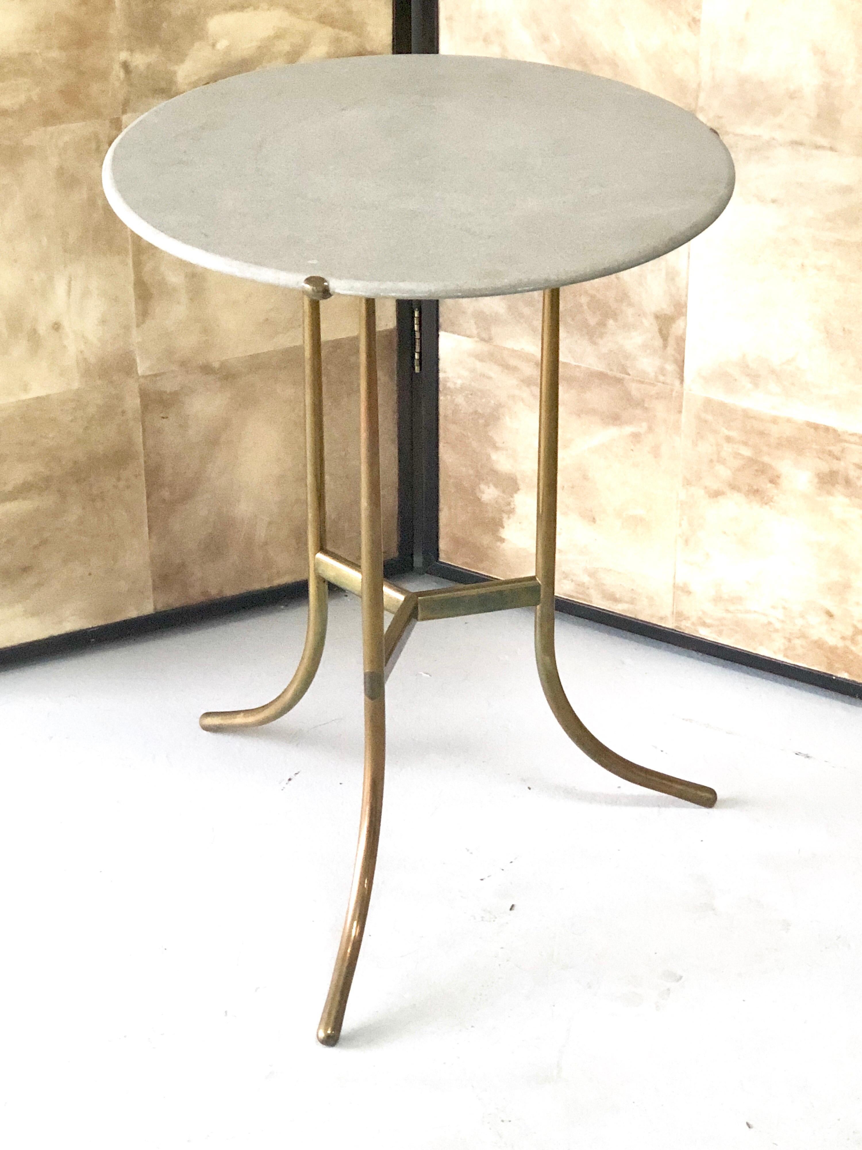 American Cedric Hartman Bronze Side Table