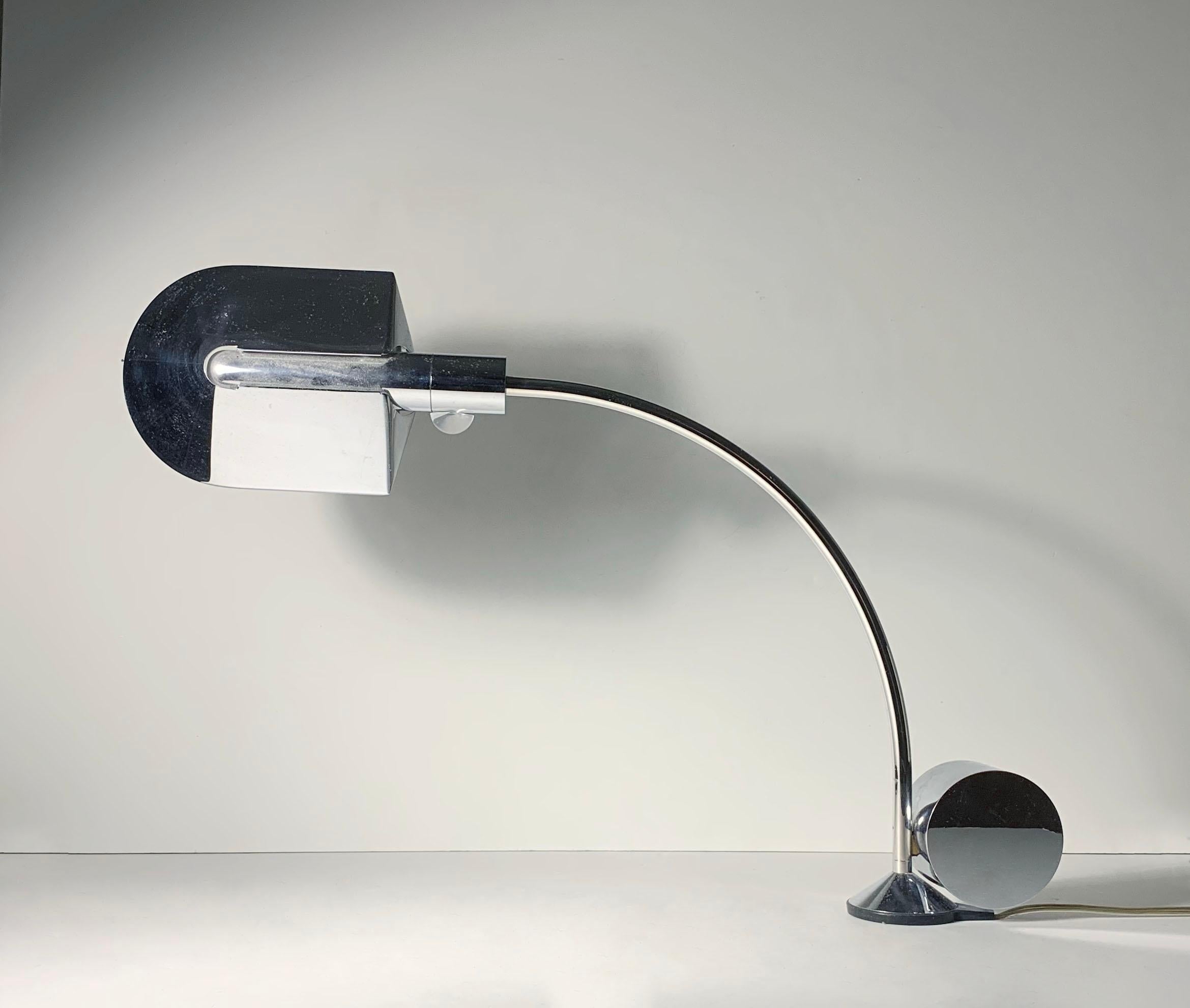 Mid-Century Modern Cedric Hartman Chrome Desk Lamp For Sale