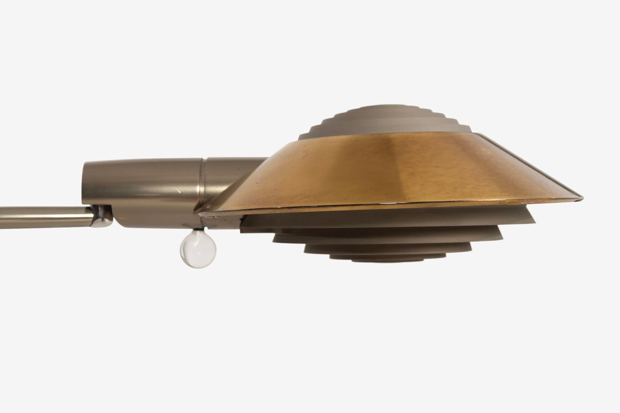Lampadaires à profil bas Cedric Hartman en laiton massif 1978 en vente 6