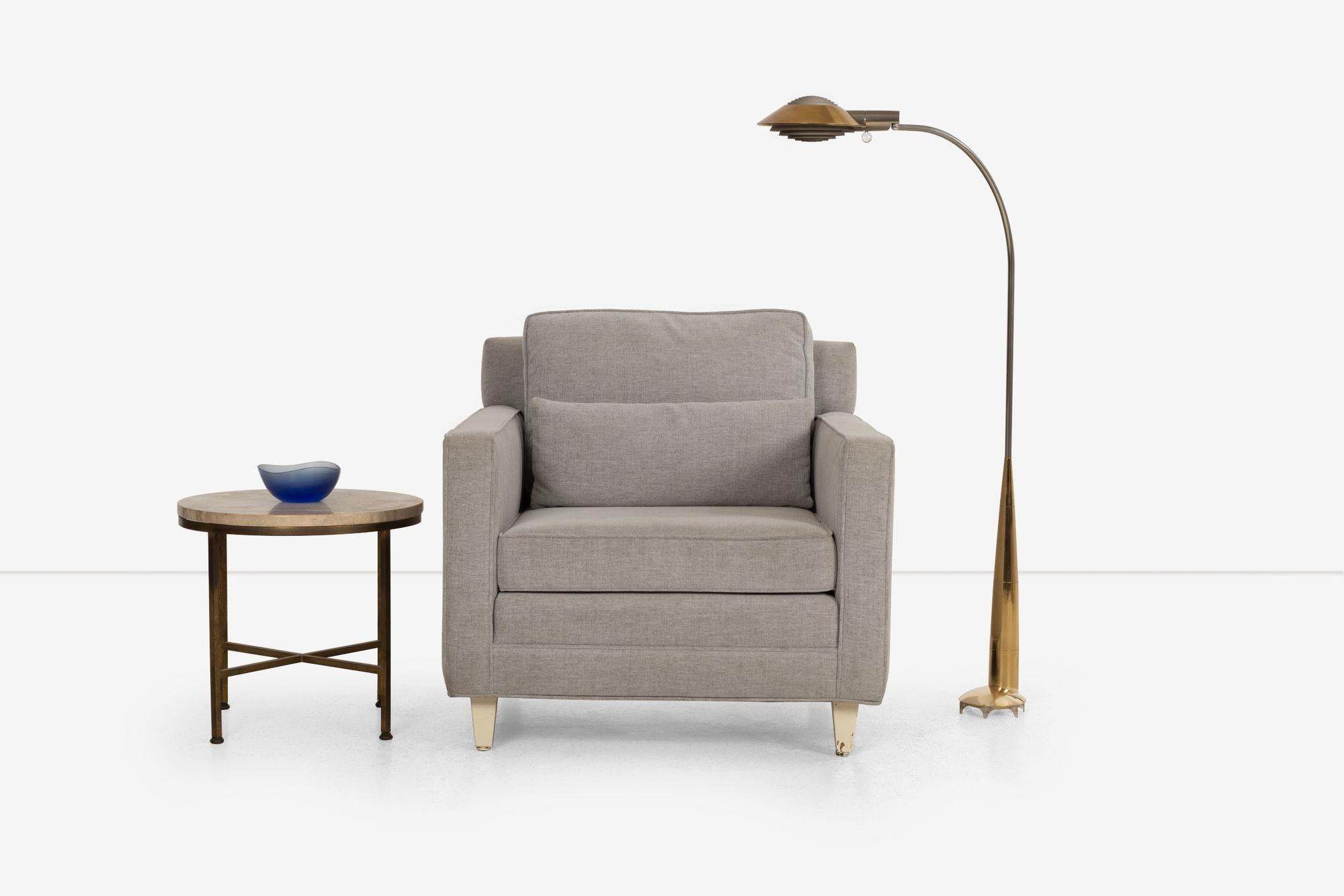 Mid-Century Modern Lampadaires à profil bas Cedric Hartman en laiton massif 1978 en vente