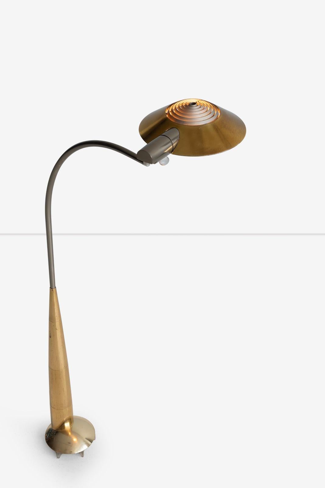 Lampadaires à profil bas Cedric Hartman en laiton massif 1978 en vente 1
