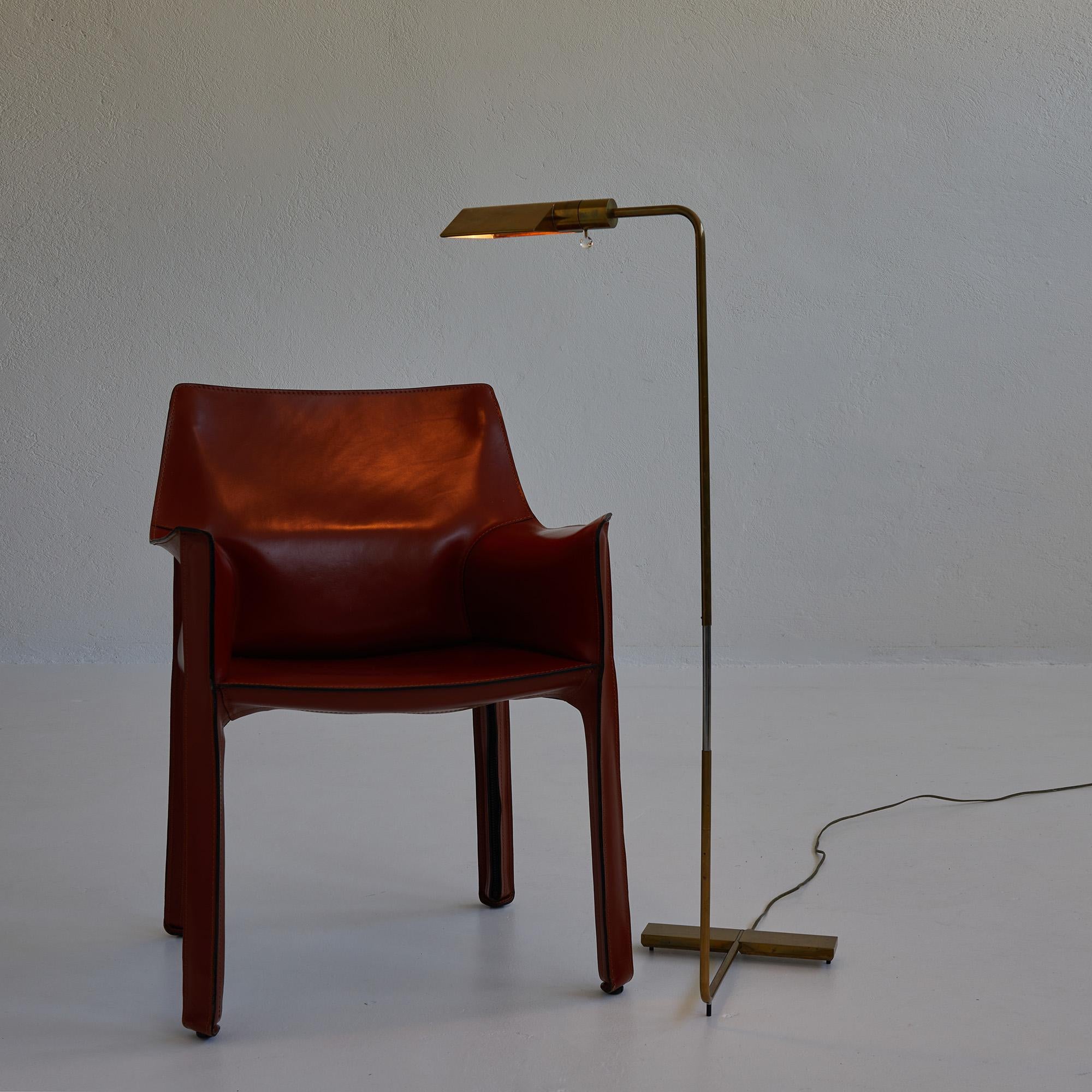 Cedric Hartman Low Profile Luminaire, Brass Floor Lamp, Model 1uwv, 1967 4