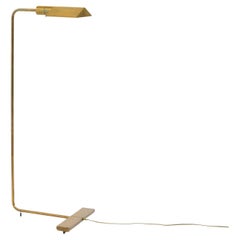 Cedric Hartman Low Profile Luminaire, Brass Floor Lamp, Model 1uwv, 1967