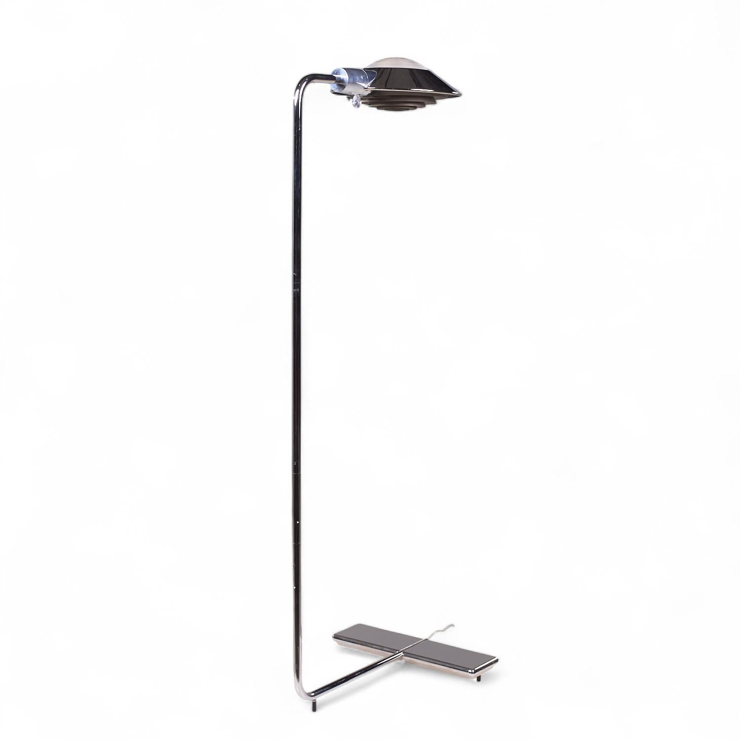 Cedric Hartman Lampadaires chromés du milieu du siècle - Paire en vente 3
