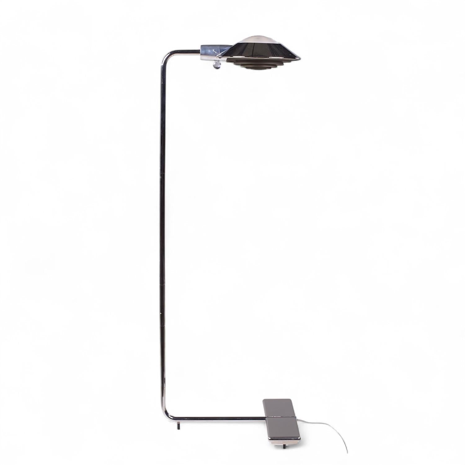 Cedric Hartman Lampadaires chromés du milieu du siècle - Paire en vente 4