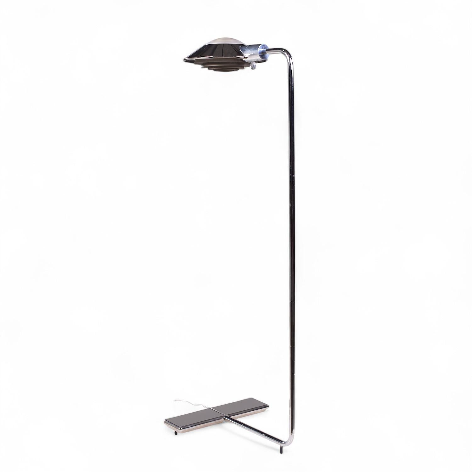 Cedric Hartman Lampadaires chromés du milieu du siècle - Paire en vente 1