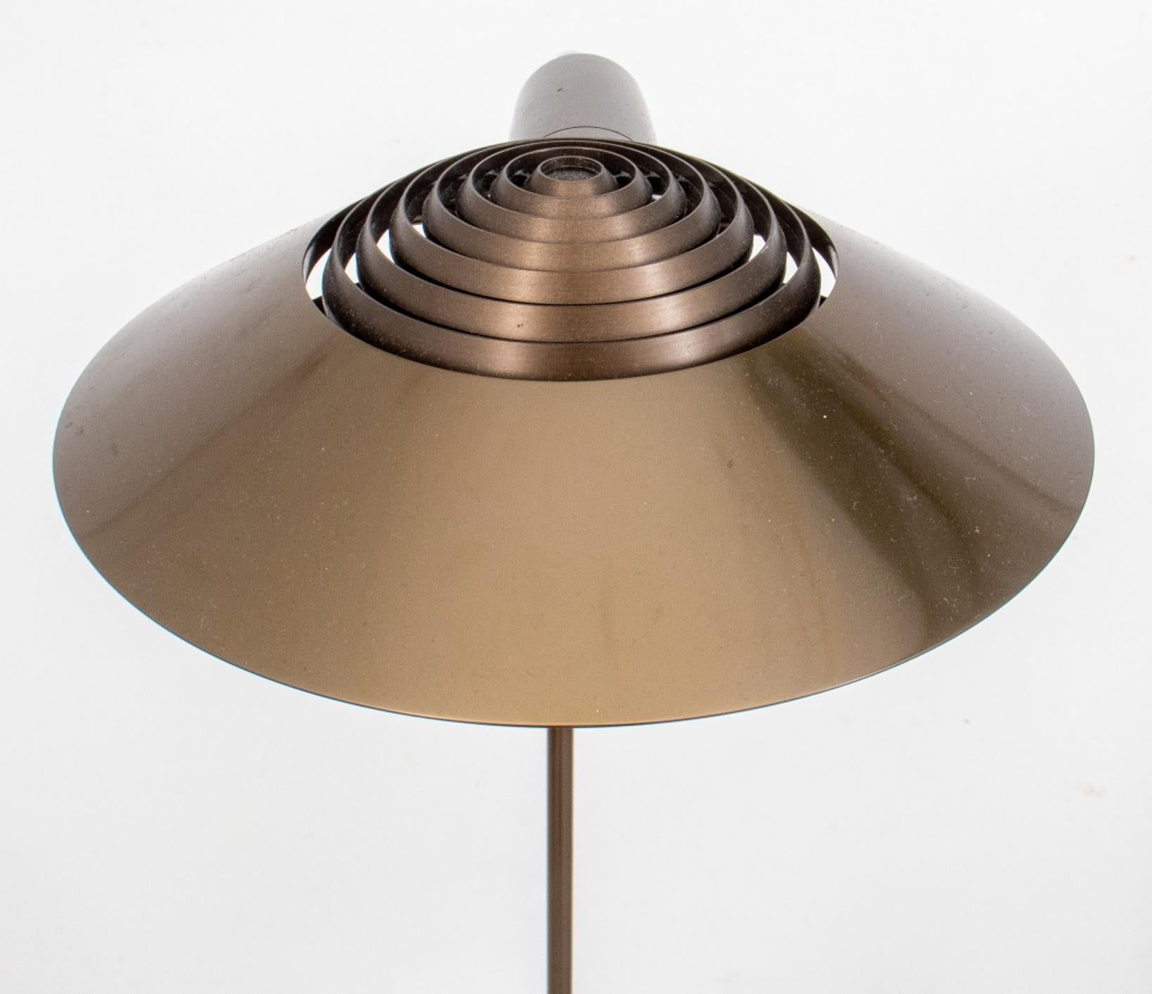 Post-Modern Cedric Hartman Model 91 CO Bronze Floor Lamps, Pair