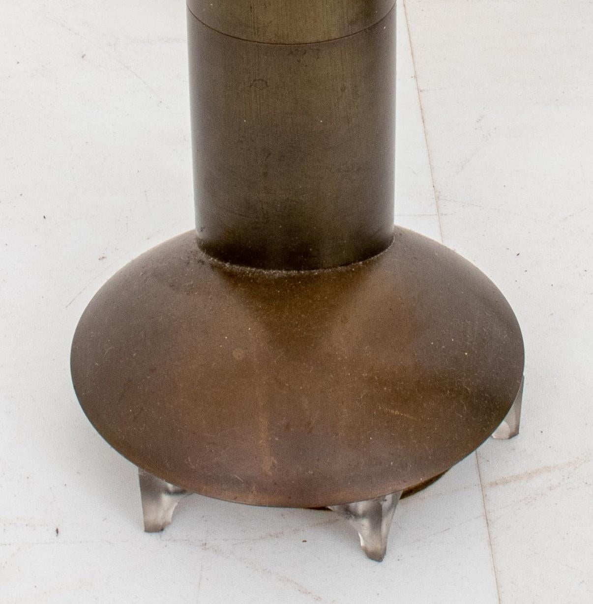 Cedric Hartman Model 91 CO Bronze Floor Lamps, Pair In Good Condition In New York, NY