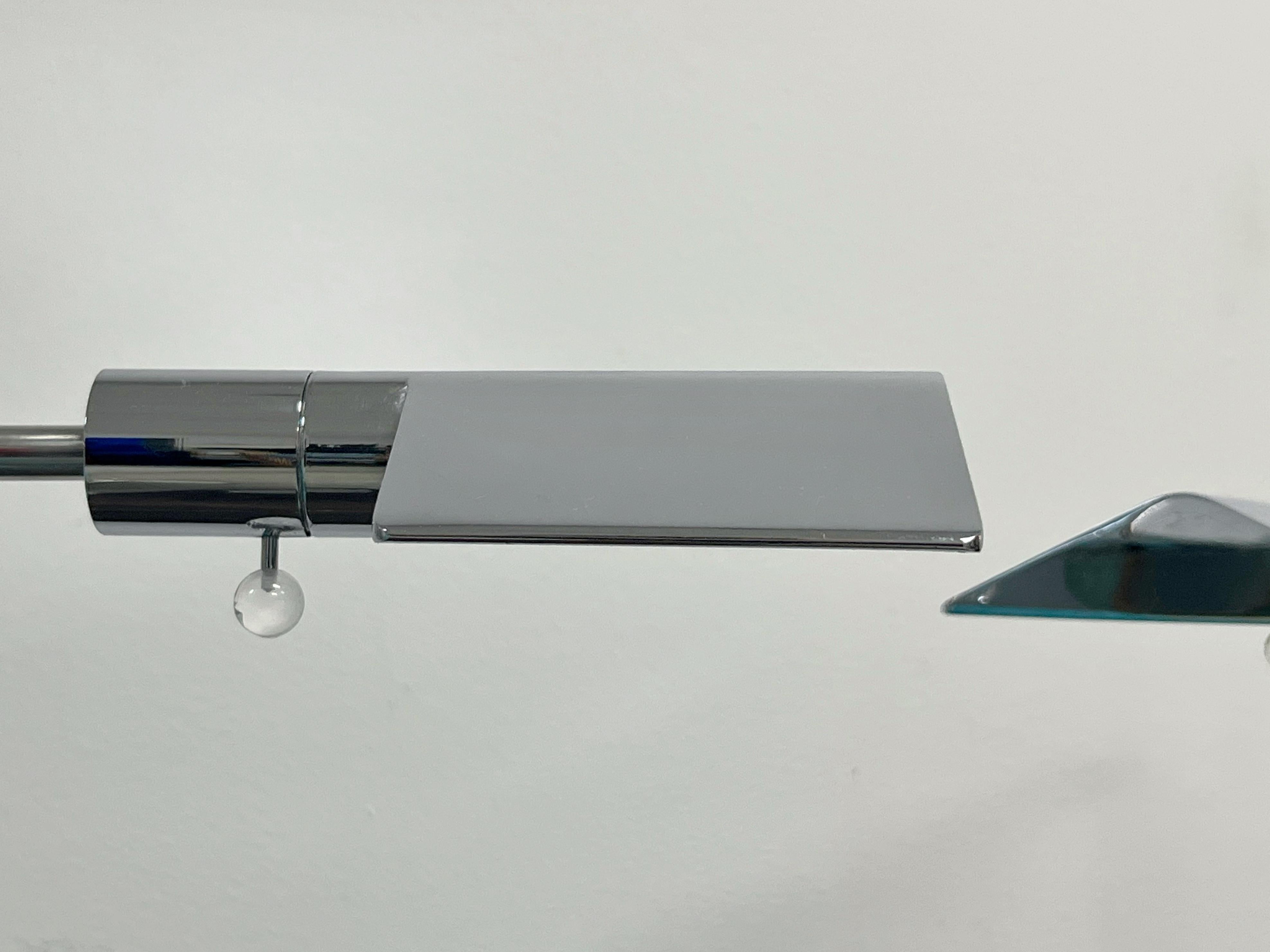 Cedric Hartman Pareja de lámparas de pie Cromo Años 70 en venta 3