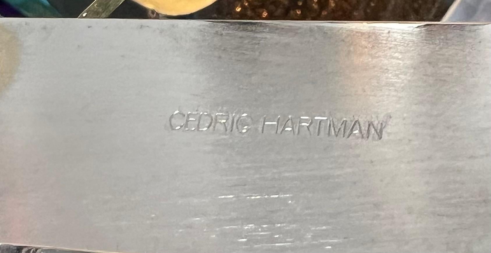 Cedric Hartman Pareja de lámparas de pie Cromo Años 70 en venta 4