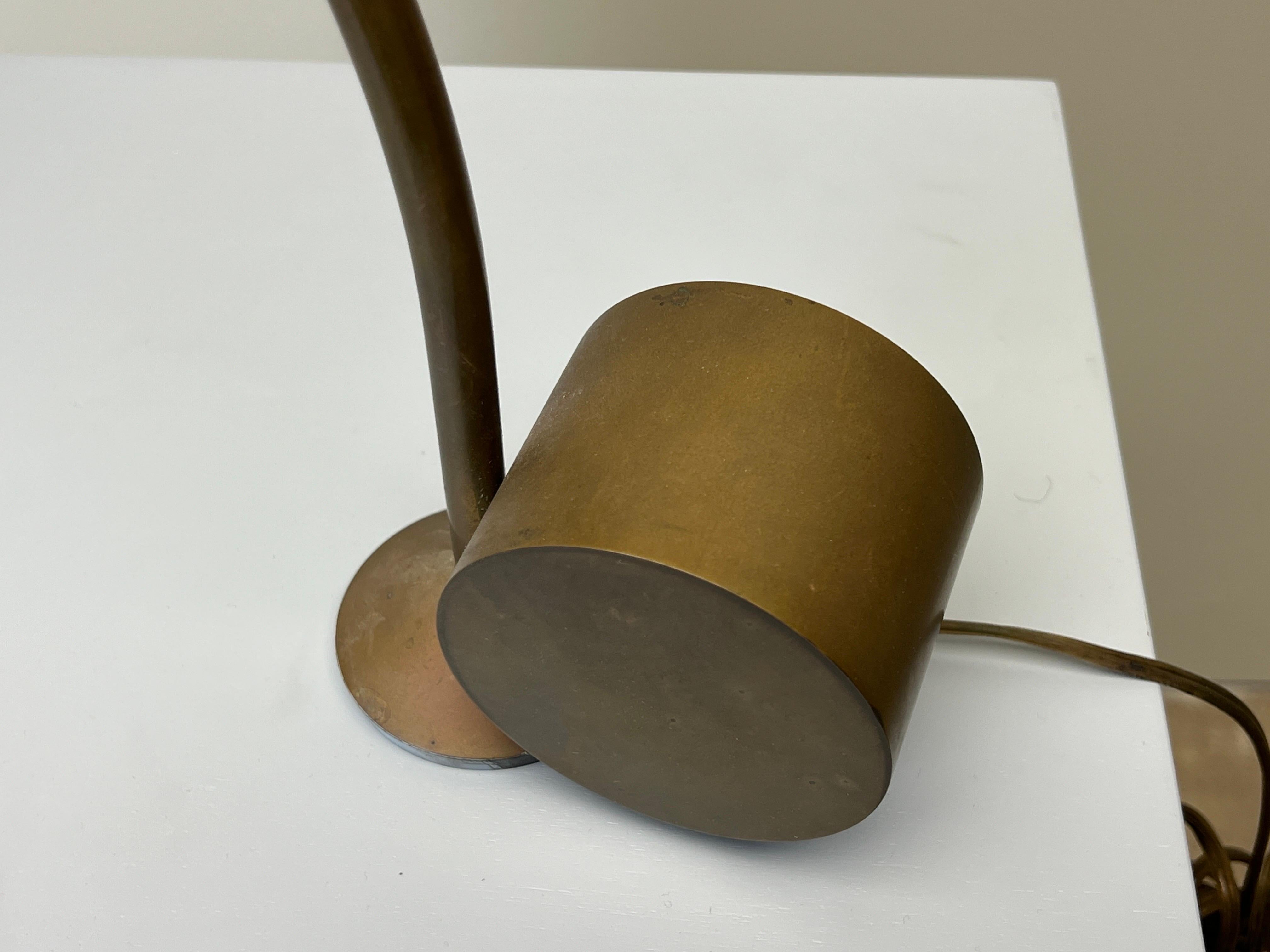 Cedric Hartman Patinated Brass Desk / Table Lamp 6