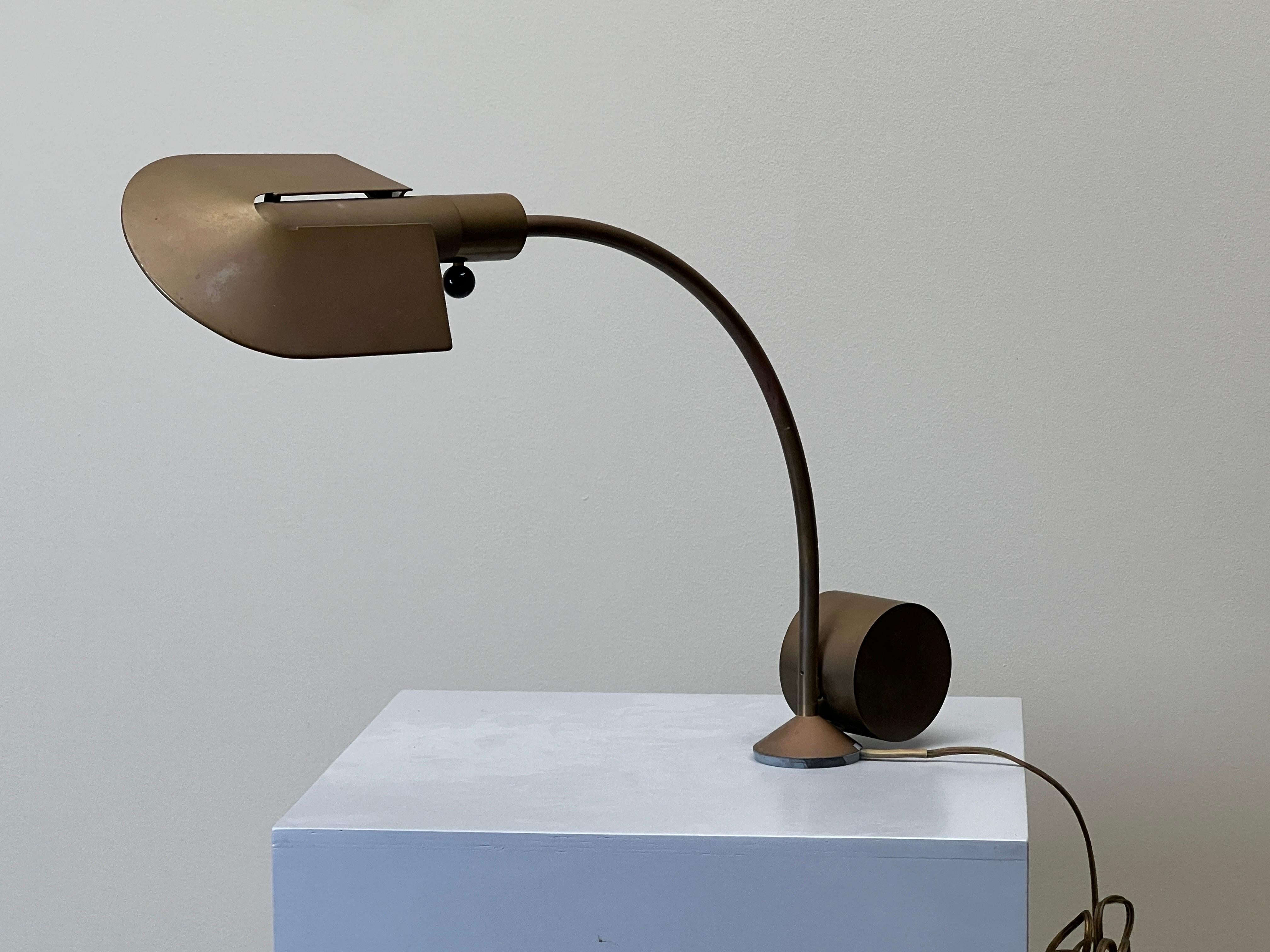 Cedric Hartman Patinated Brass Desk / Table Lamp 8