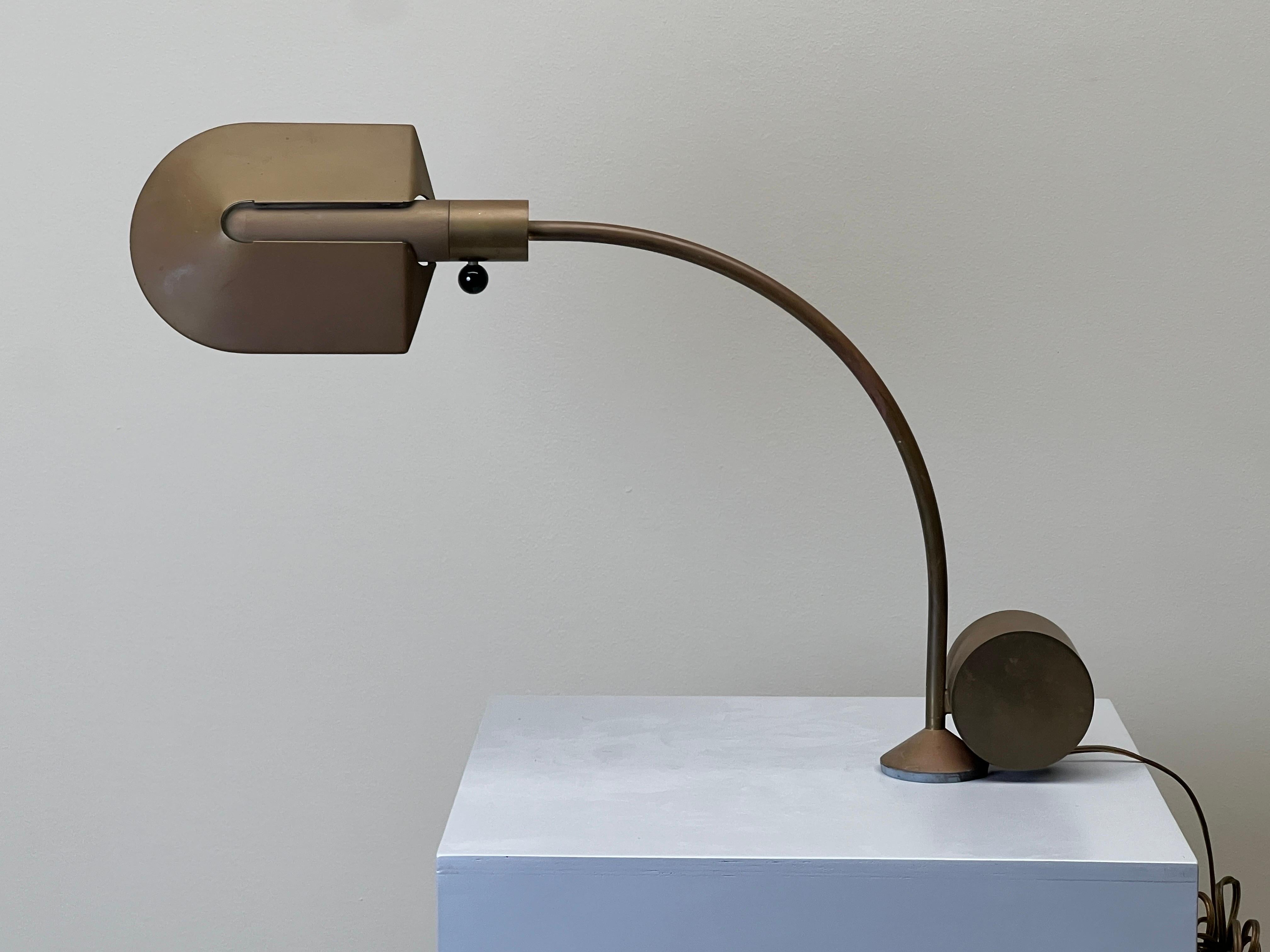 Cedric Hartman Patinated Brass Desk / Table Lamp 9
