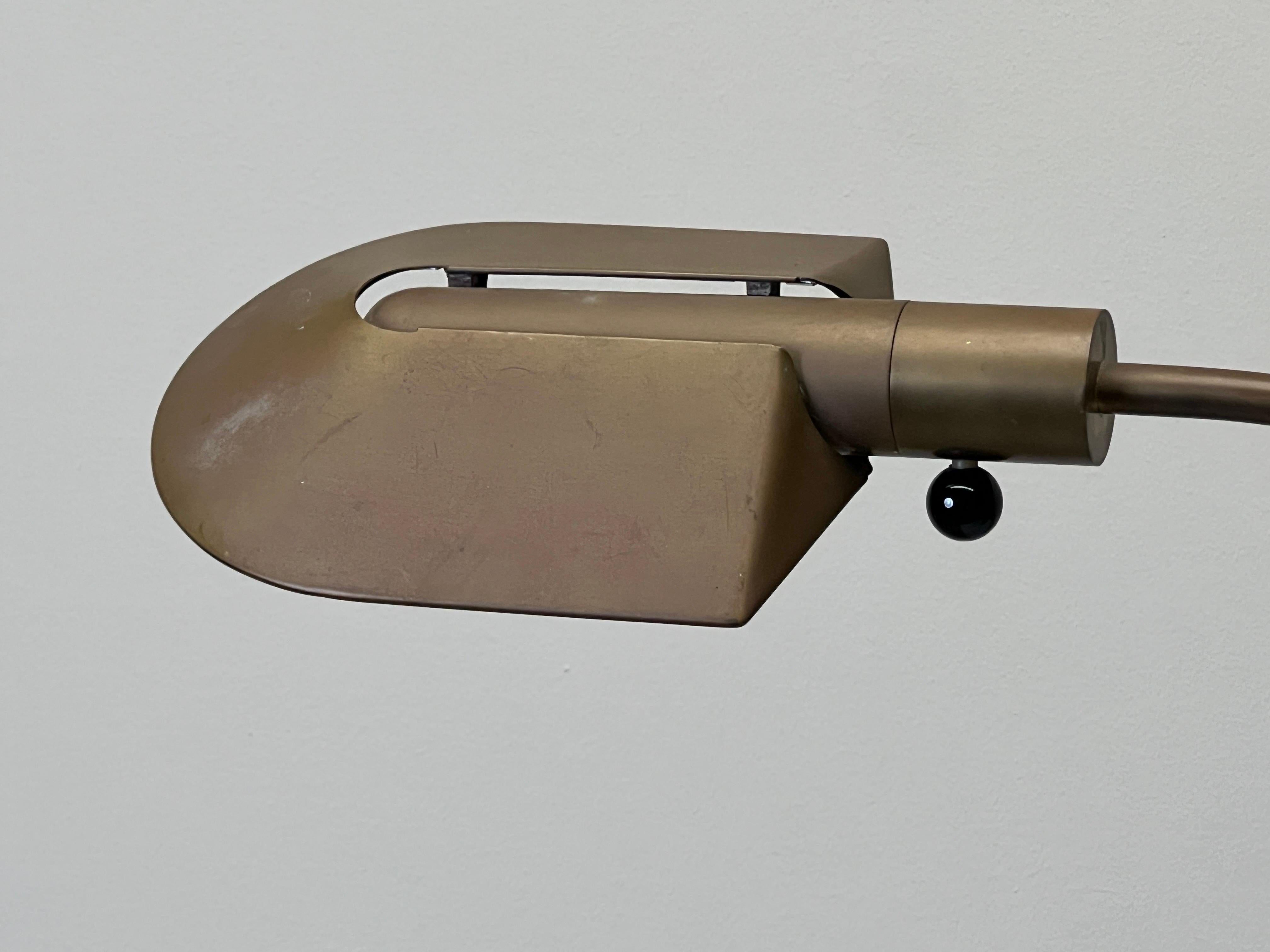 Late 20th Century Cedric Hartman Patinated Brass Desk / Table Lamp