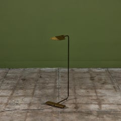 Cedric Hartman Patinated Brass Floor Lamp