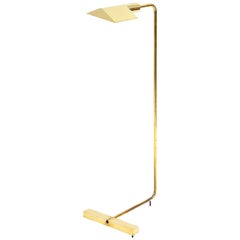 Cedric Hartman Polished Brass Cantilever Swivel Brass Reading Lamp