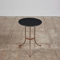 Cedric Hartman Side Table with Black Granite Top