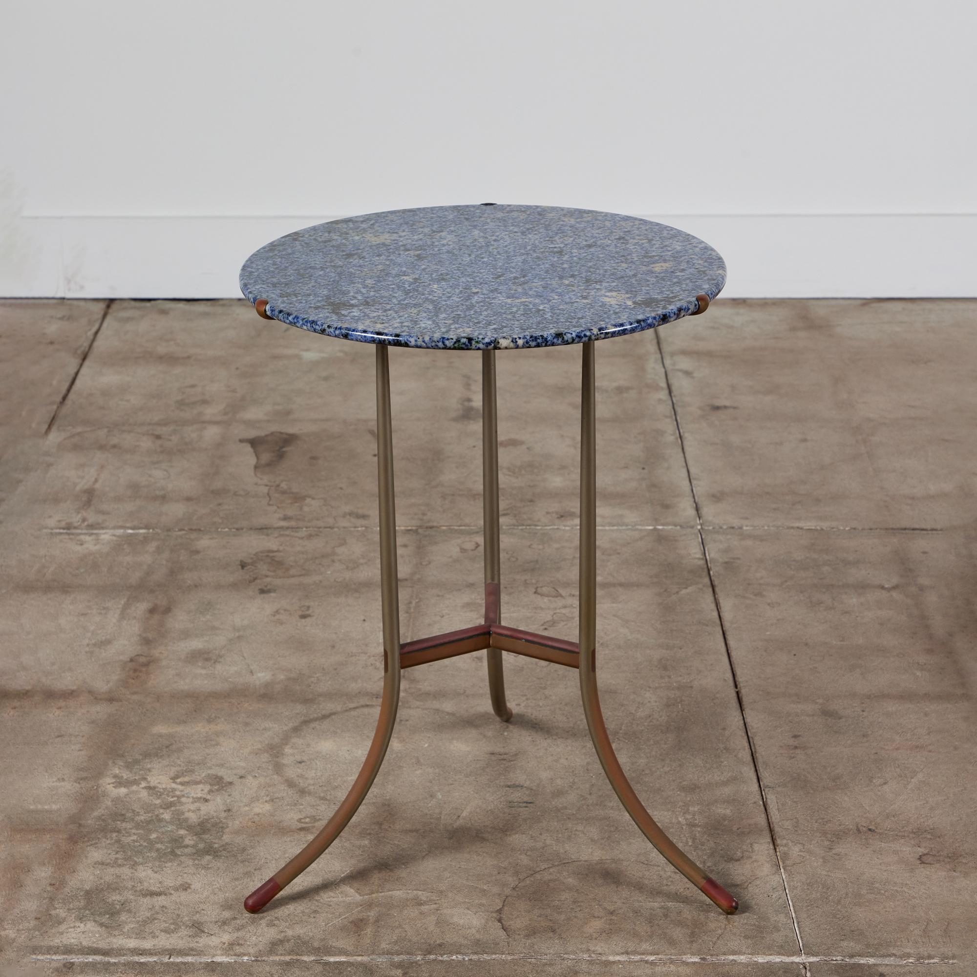 Mid-Century moderno Tavolino Cedric Hartman con piano in granito blu in vendita