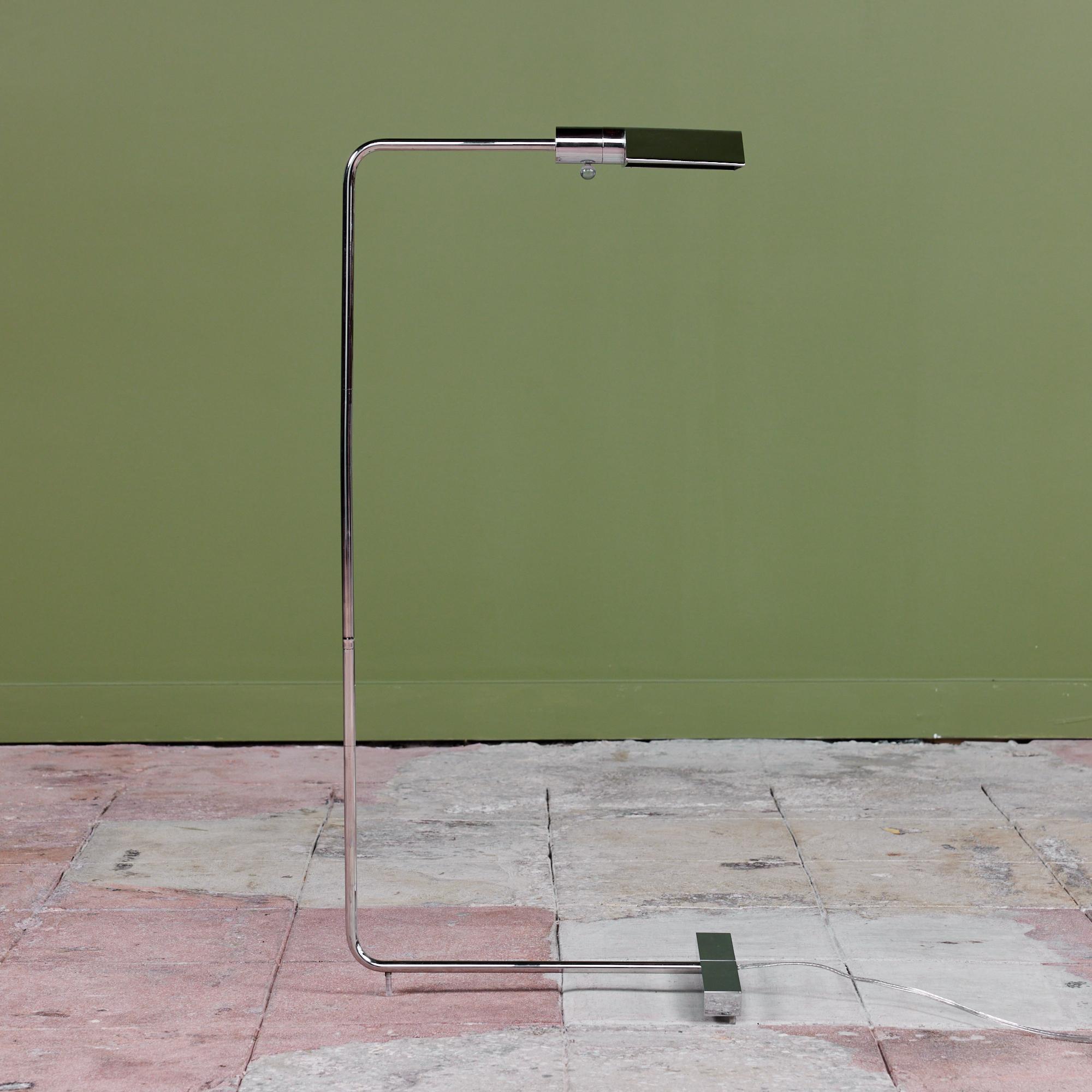 Mid-Century Modern Cedric Hartman Stainless Steel Floor Lamp