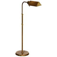 Cedric Hartman Style Brass Reading Pharmacy Floor Lamp