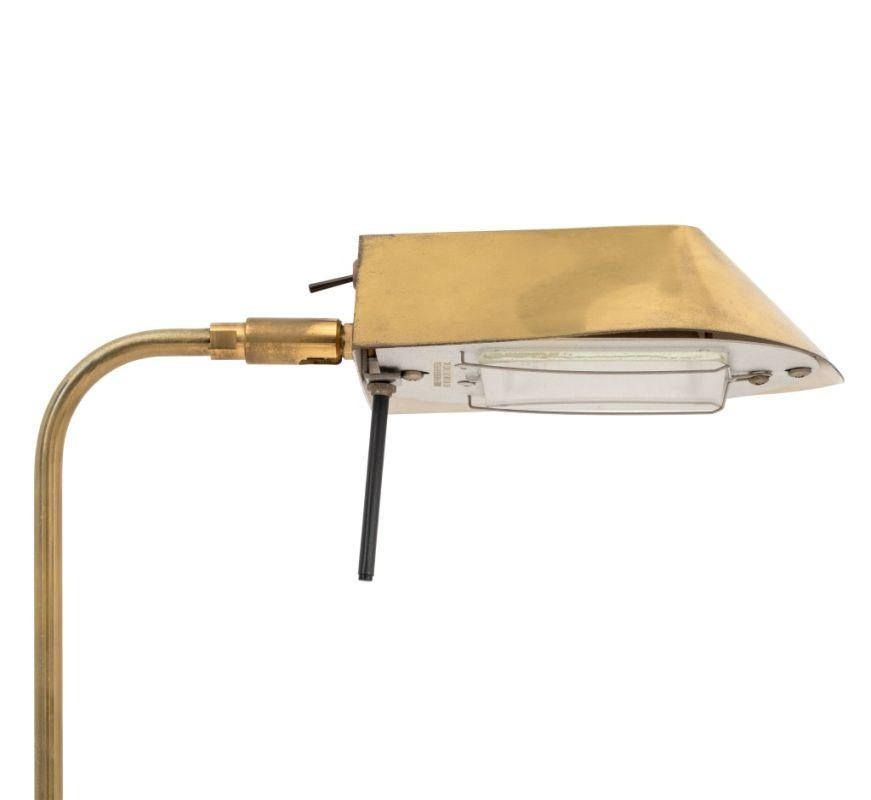 Mid-Century Modern Lampadaire moderne en laiton de style Cedric Hartman en vente