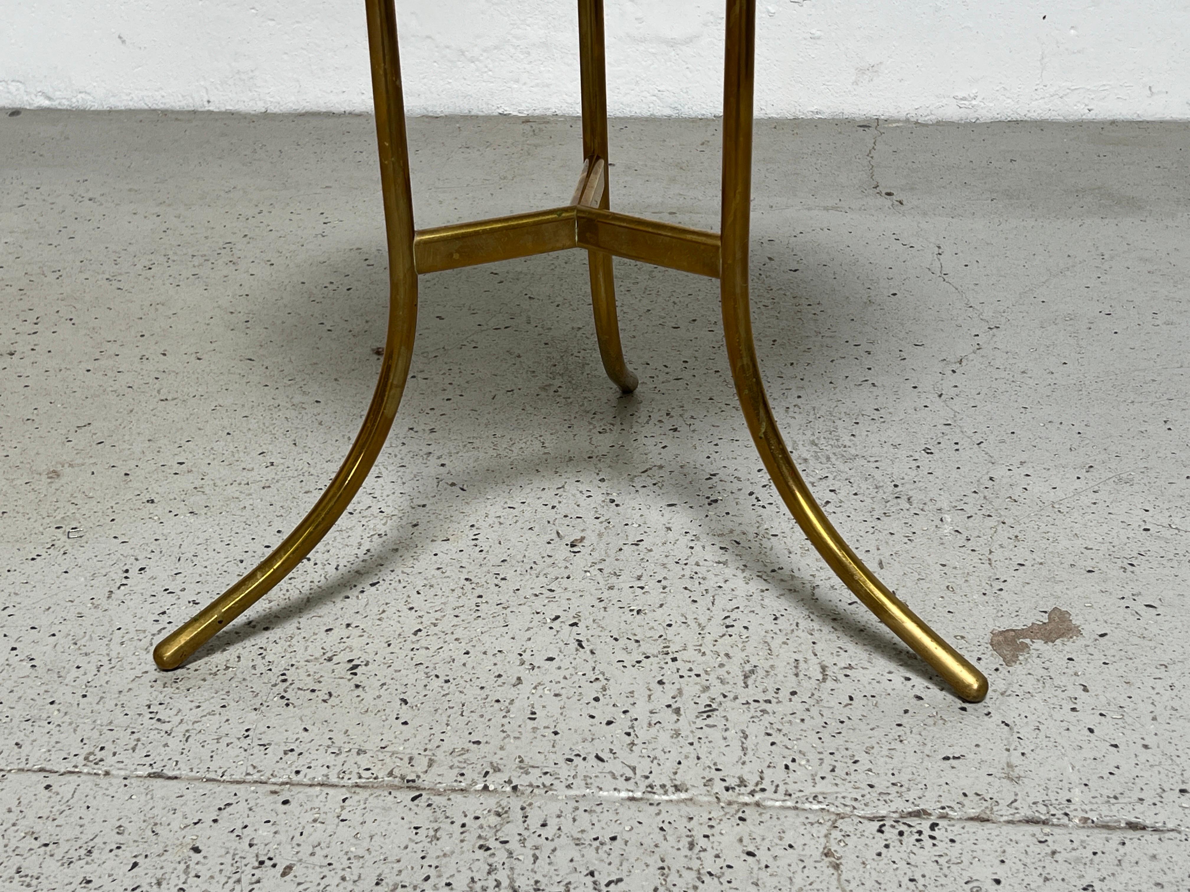 Cedric Hartman Table in Brass and Rosso Granite For Sale 1