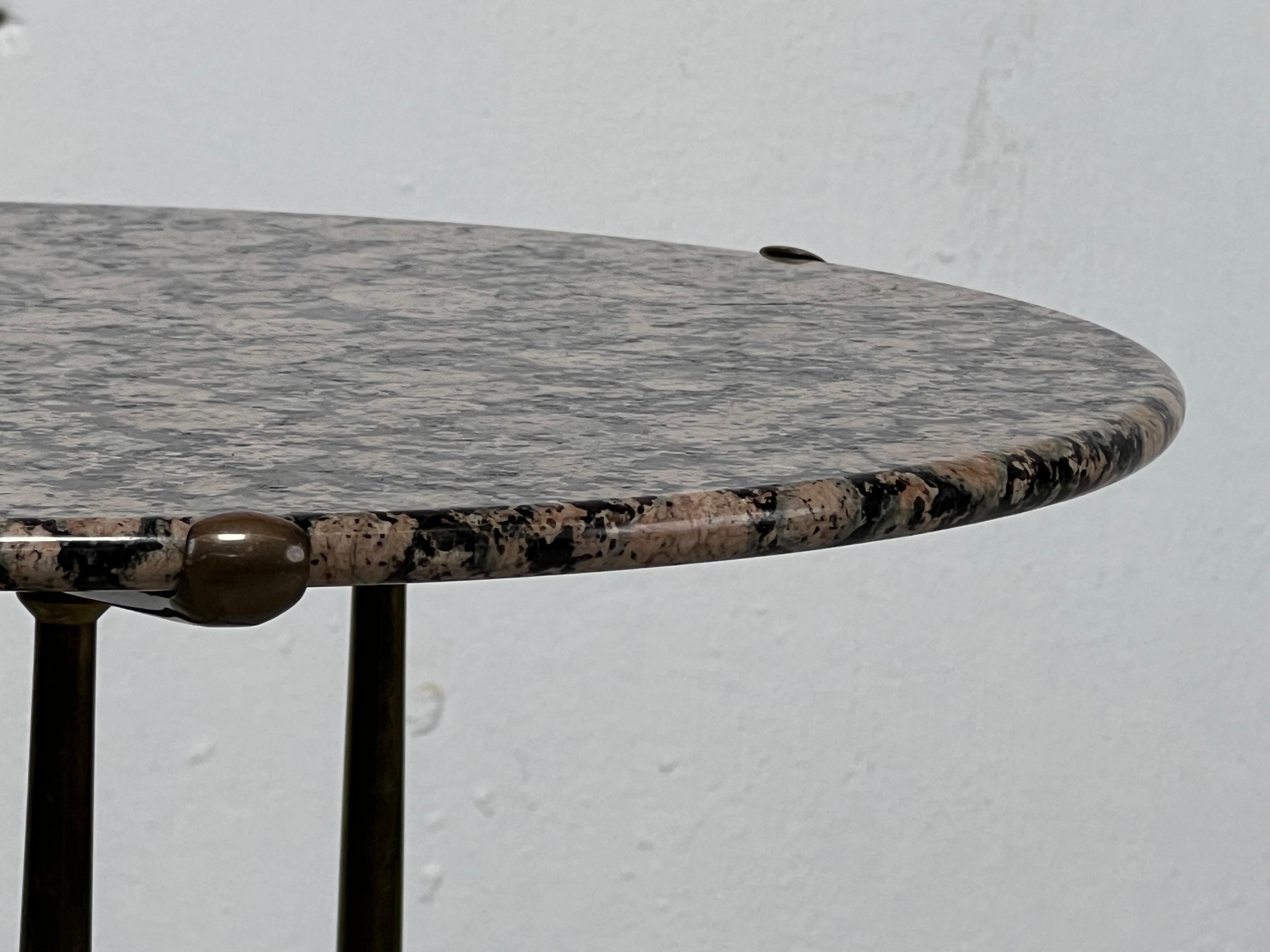 Cedric Hartman Table in Bronze and Granite For Sale 5