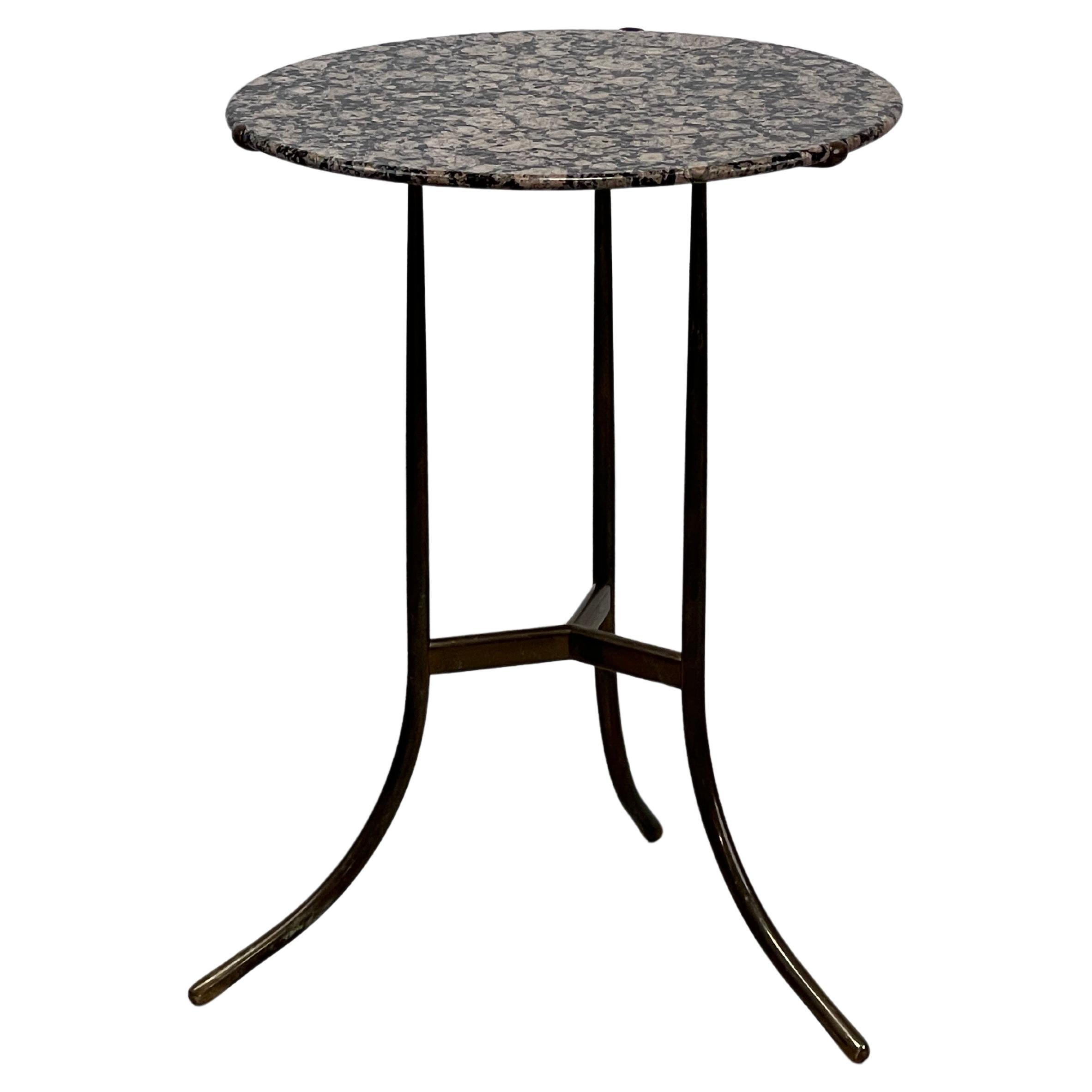 Cedric Hartman Table in Bronze and Granite For Sale
