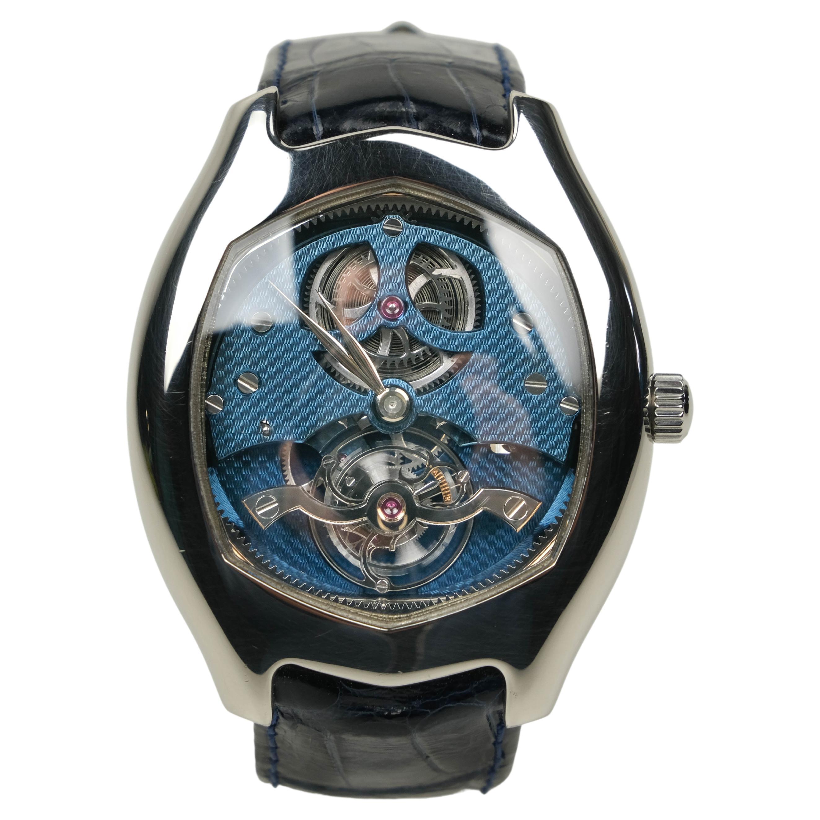 Cedric Johner "Abyss Tourbillon" Platinum Wristwatch For Sale