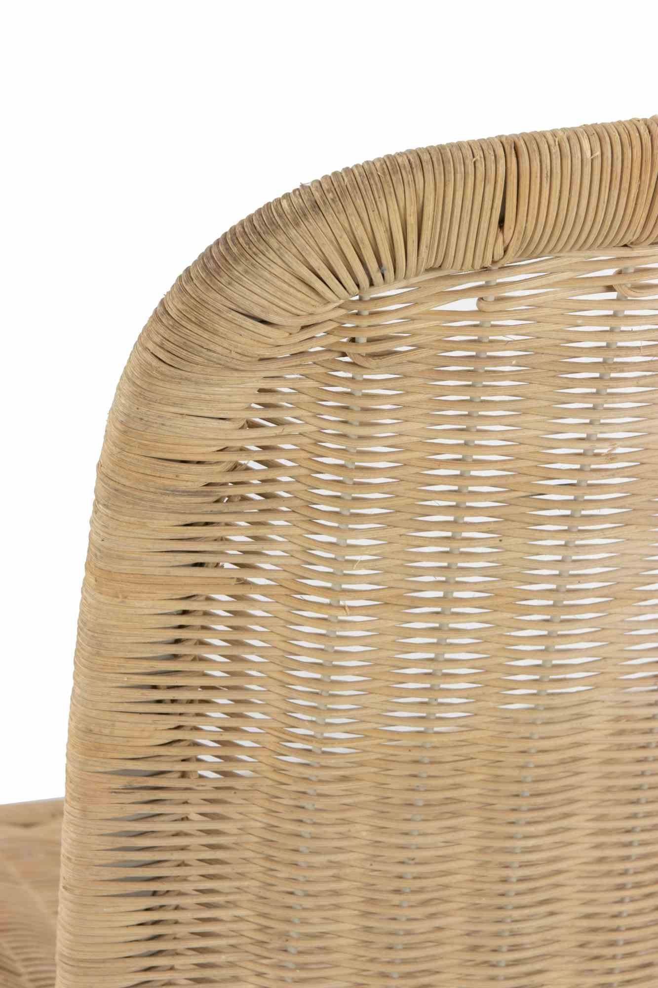 Cedue Satz von 4 Rohr-Esszimmerstühlen, 1970er Jahre (Holz) im Angebot
