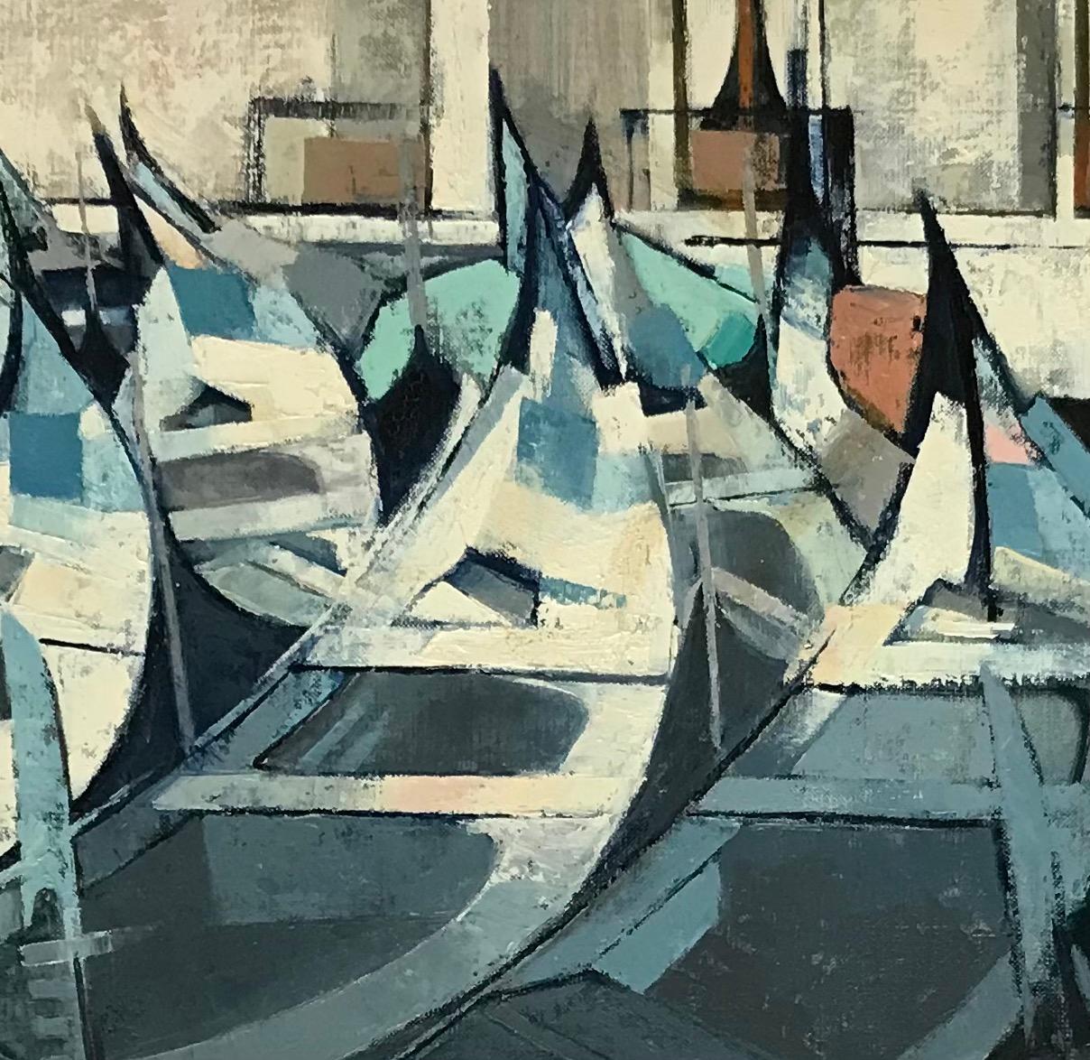 Venedig im Dezember von Céelle - Öl auf Leinwand 50x73 cm im Angebot 4