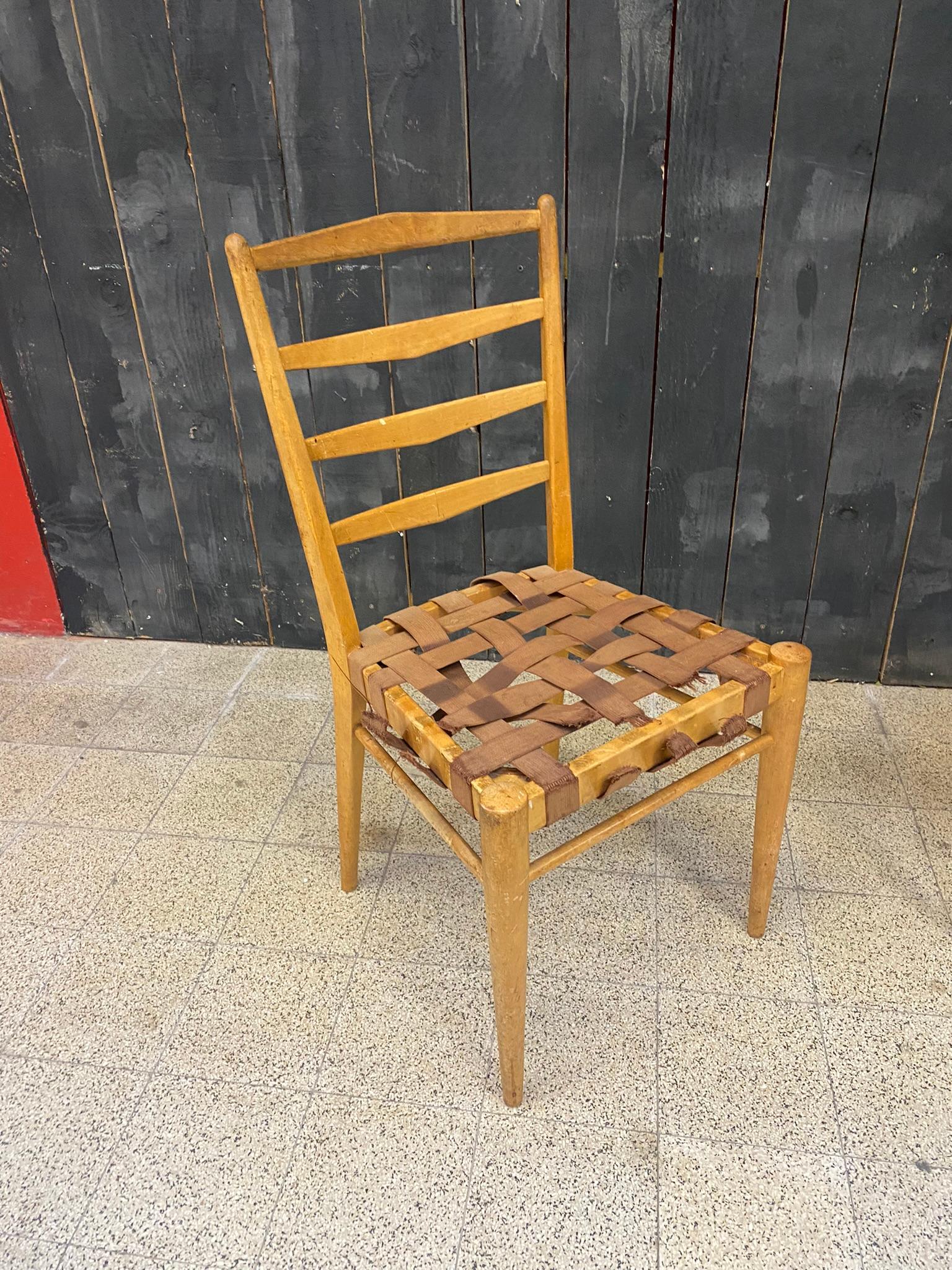 Néerlandais Cees Braackman pour les Editions Pastoé, Ensemble de 6 chaises en vente