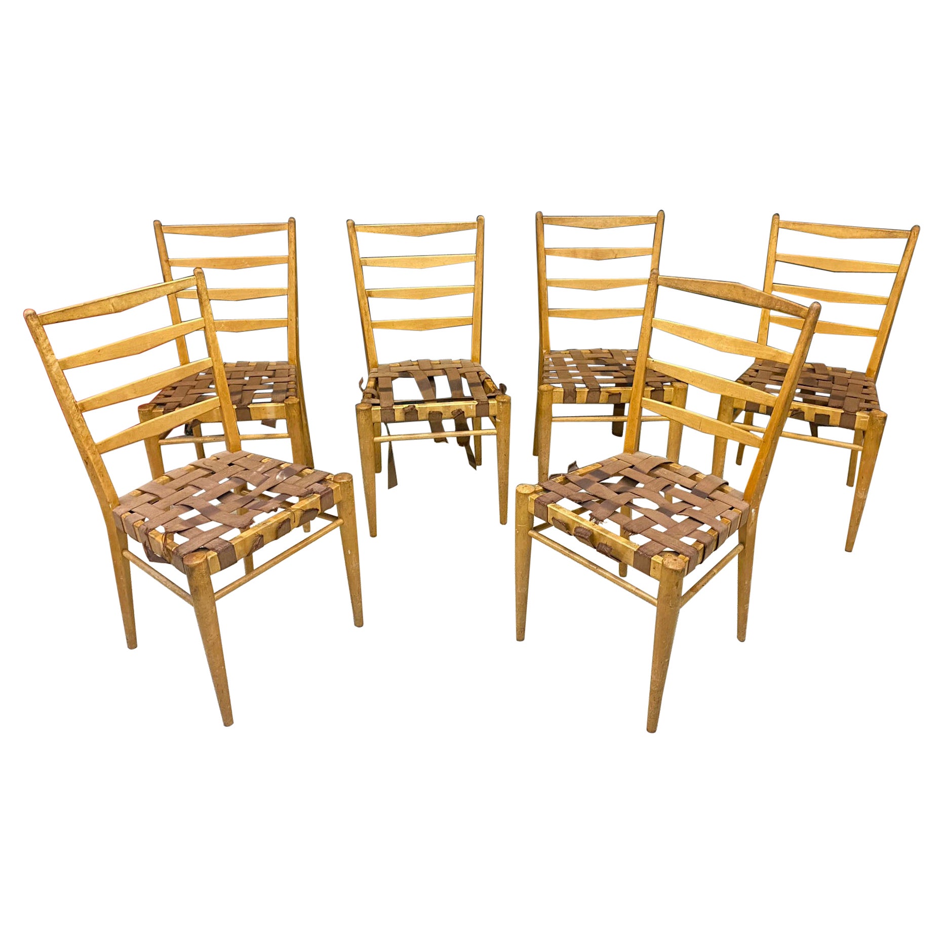 Cees Braackman pour les Editions Pastoé, Ensemble de 6 chaises en vente