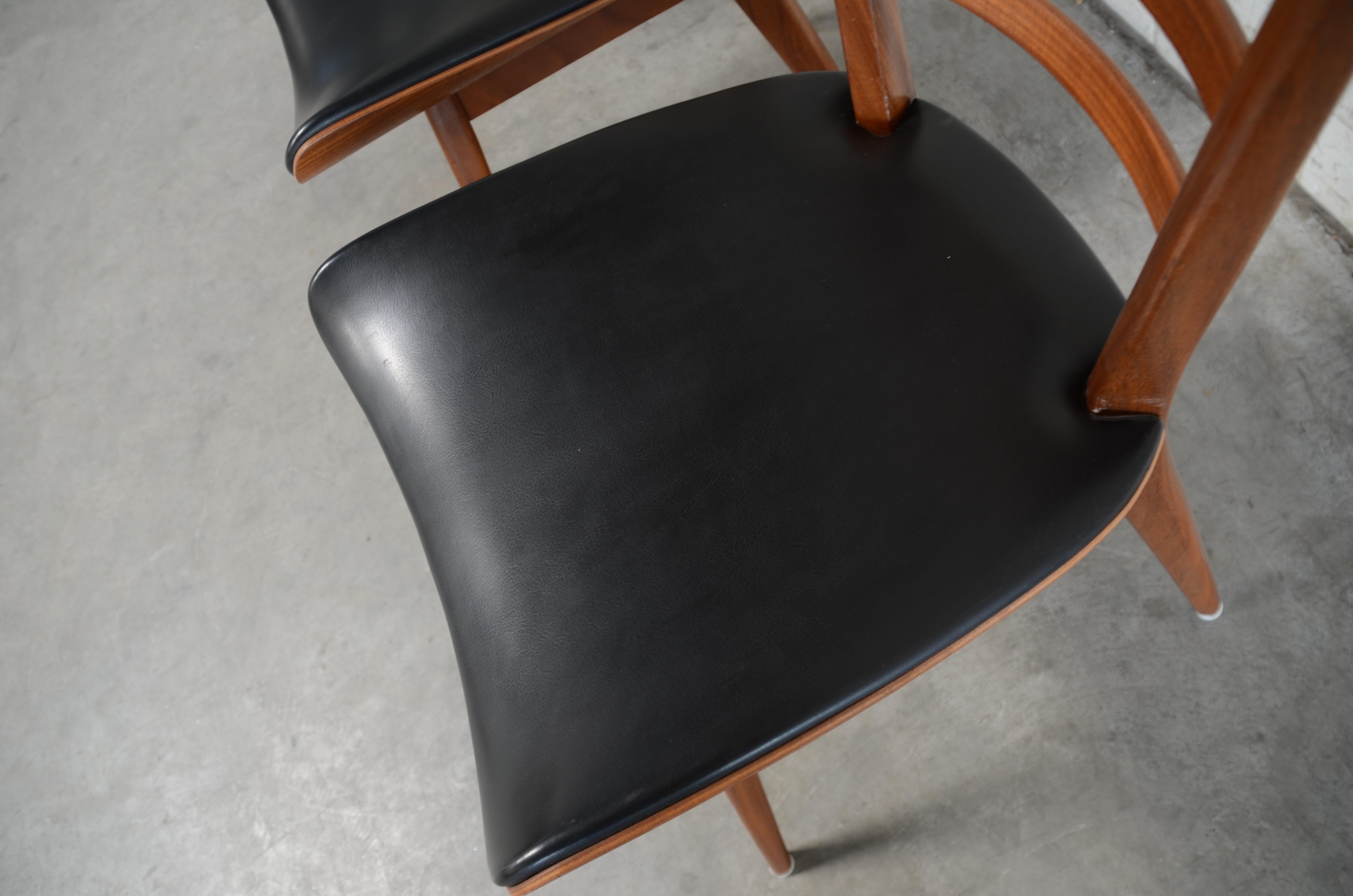 Cees Braakman 4x Dining Chairs Chair for Pastoe 4