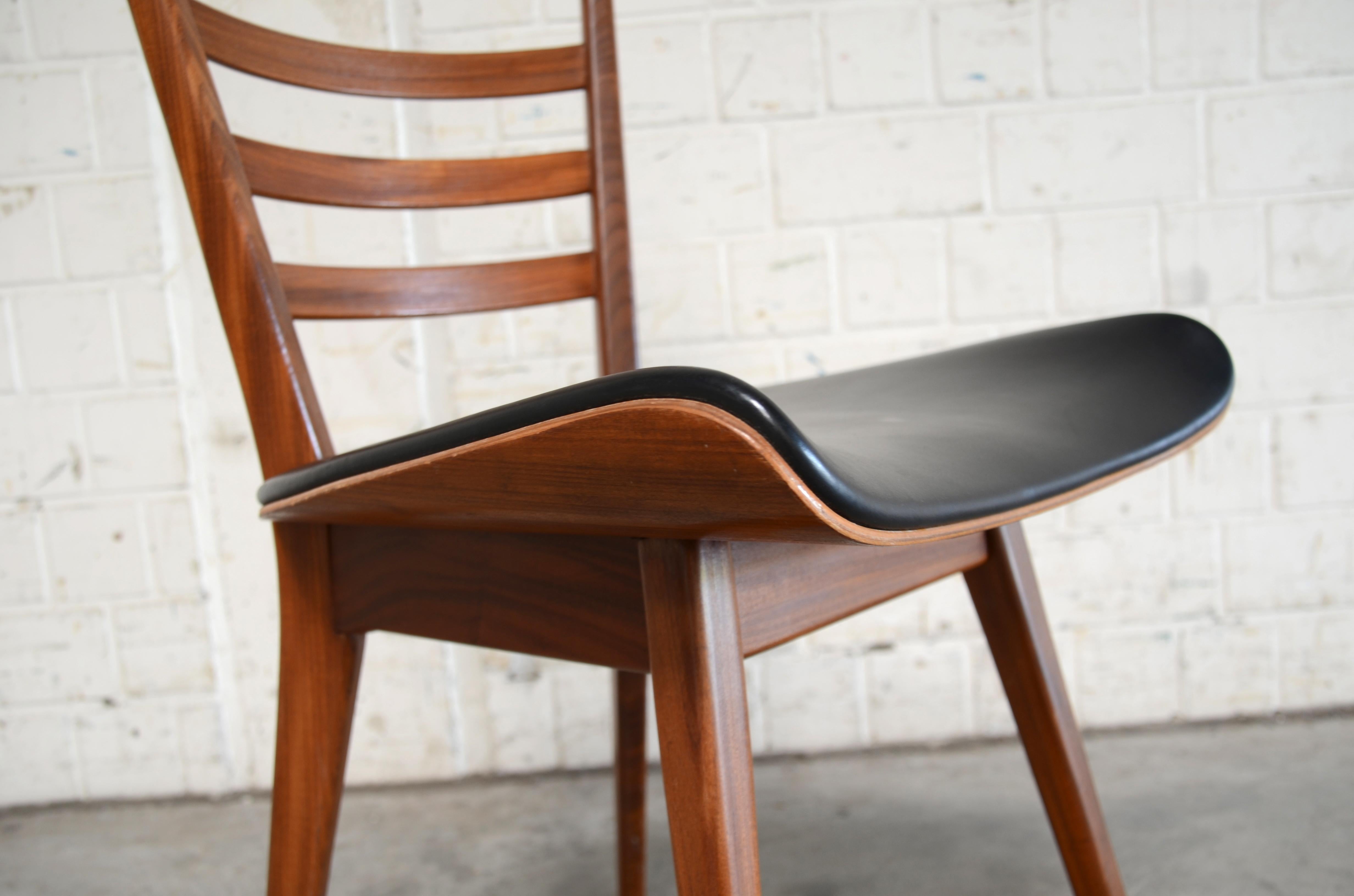 4x Esszimmerstühle, Stuhl für Pastoe, von Esszimmerstühle, von Esszimmerstühle, von Esszimmermeister Braakman (Kunstleder)