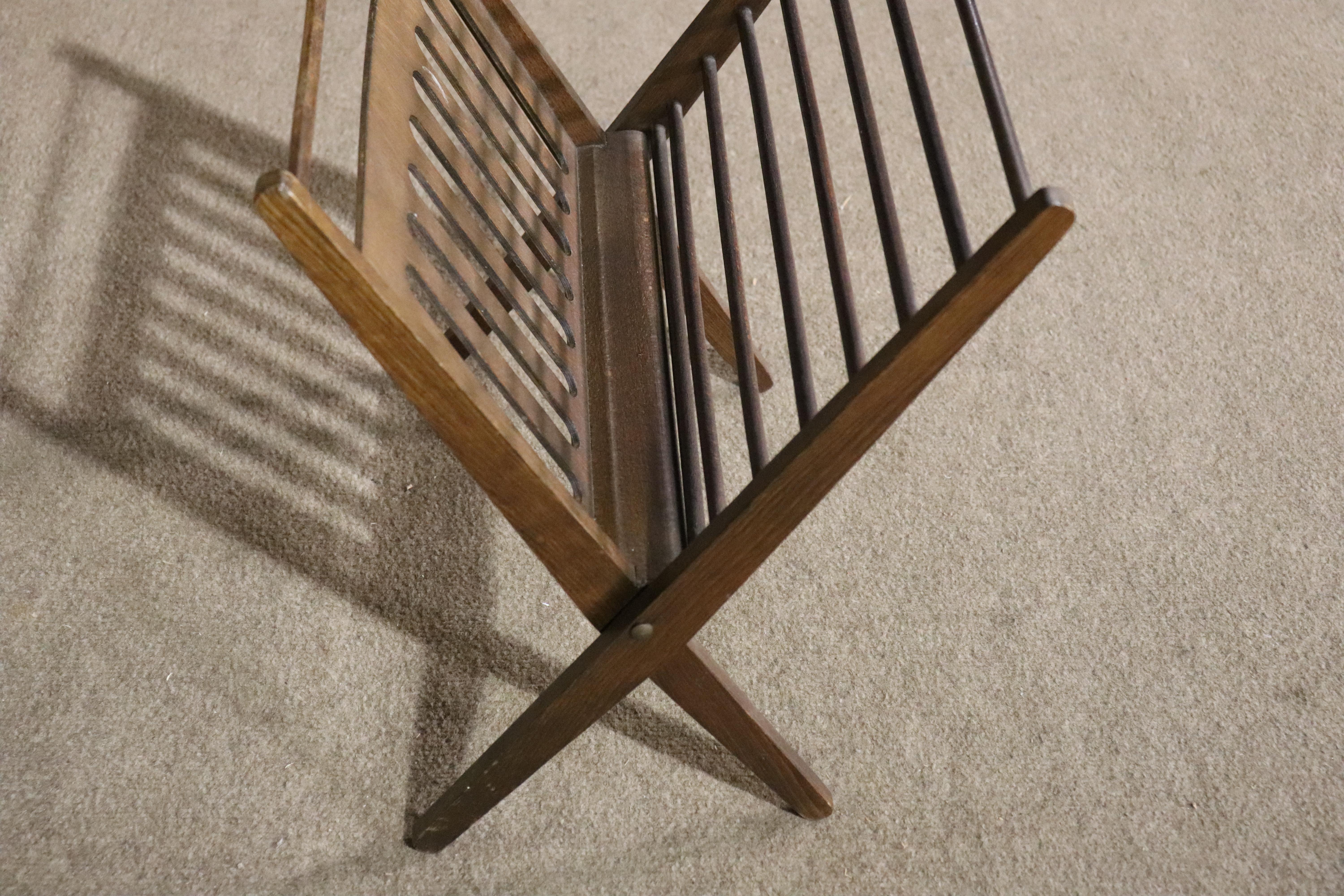 Cees Braakman Attributed Magazine Rack For Sale 1