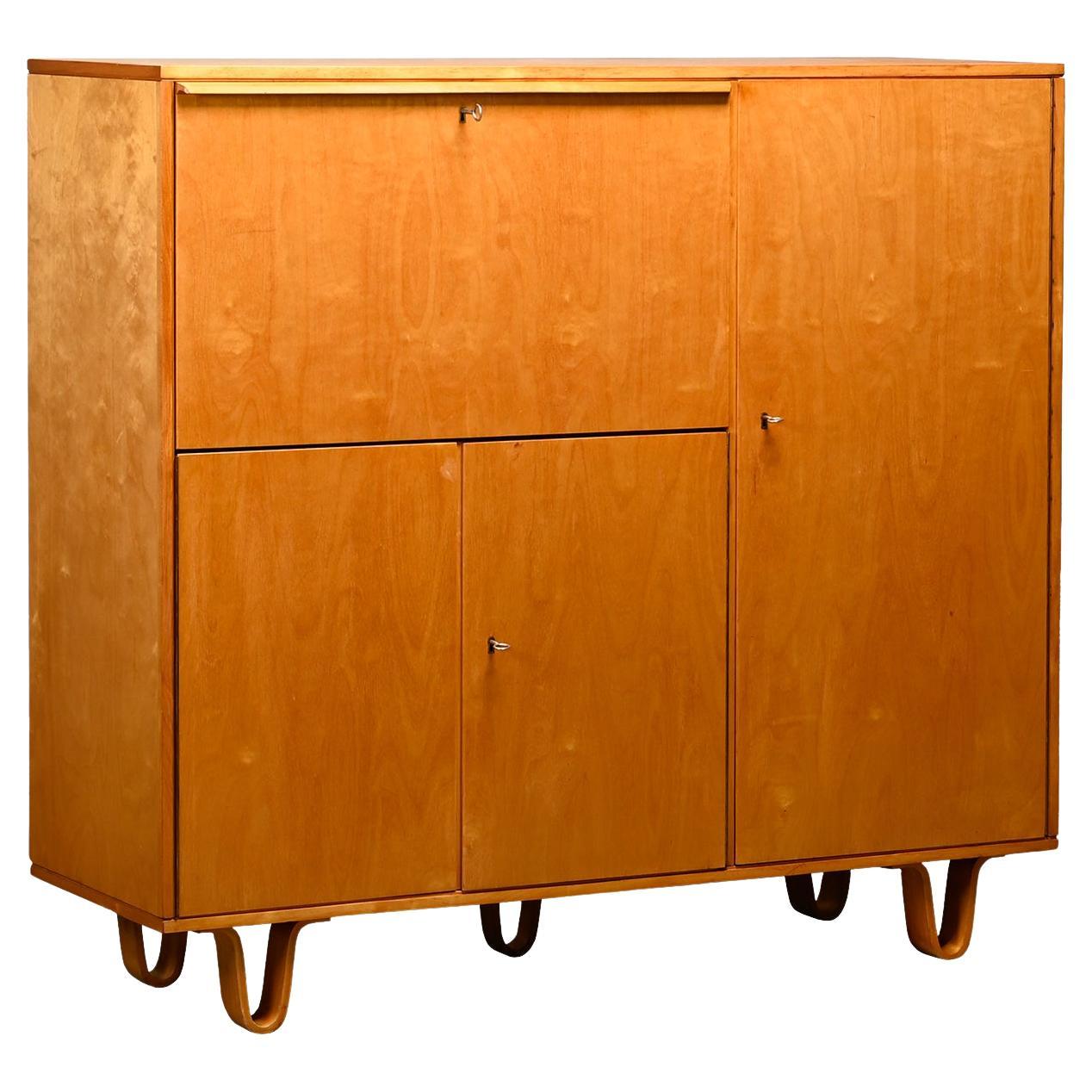 Cees Braakman CB01 Secretaire / Highboard en contrachapado de abedul para Pastoe Años 50 en venta