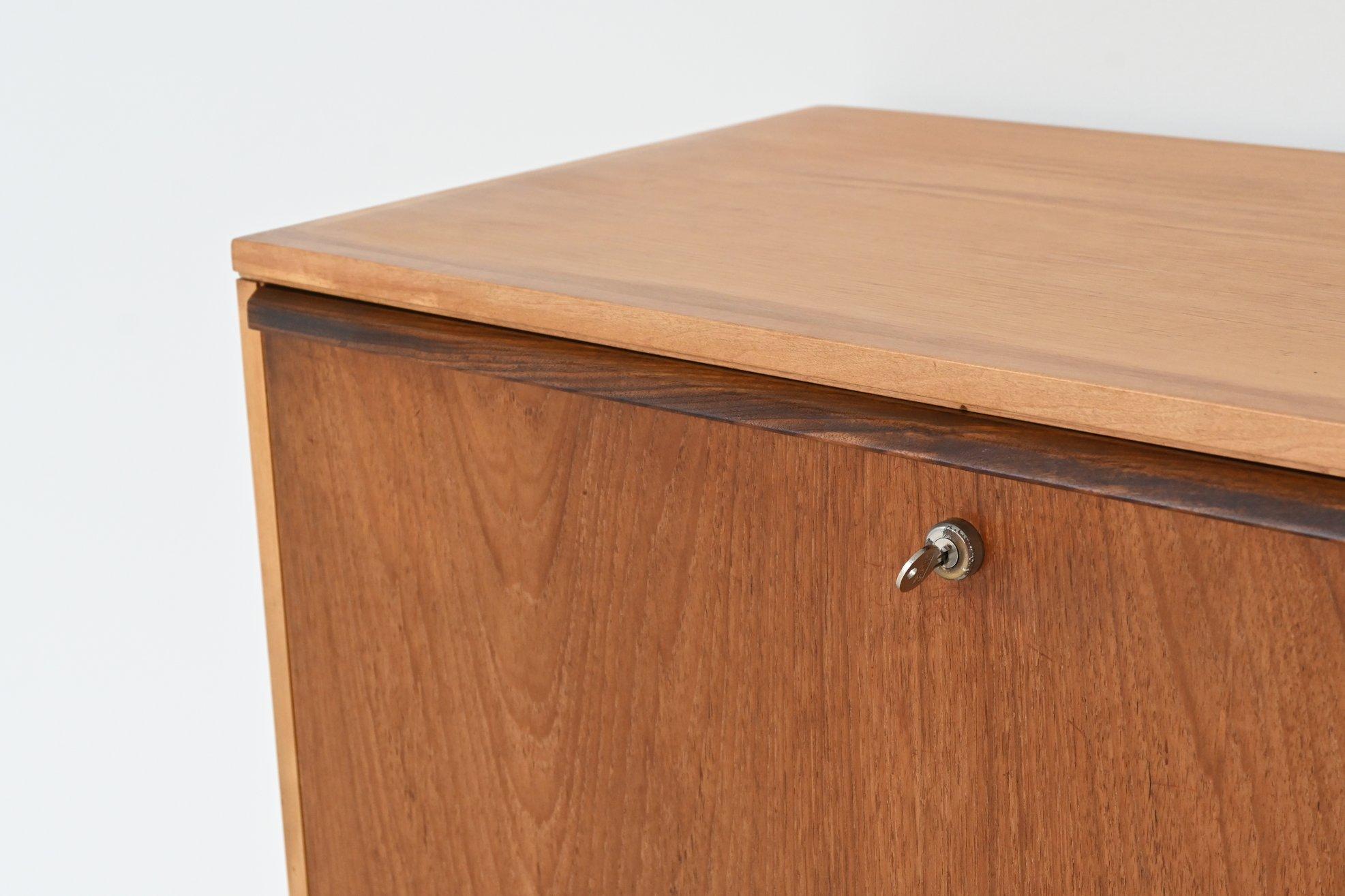 Cees Braakman Combex CB07 birch and teak cabinet Pastoe The Netherlands 1950 5