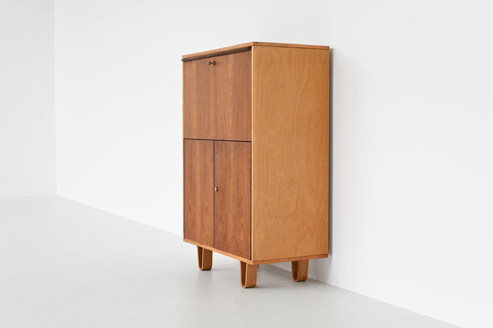 Cees Braakman Combex CB07 birch and teak cabinet Pastoe The Netherlands 1950 10