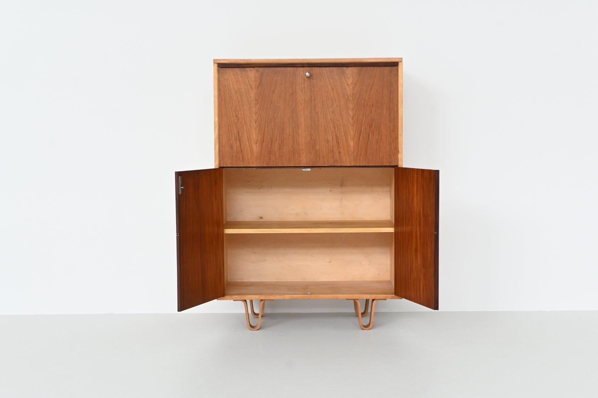 Cees Braakman Combex CB07 birch and teak cabinet Pastoe The Netherlands 1950 2