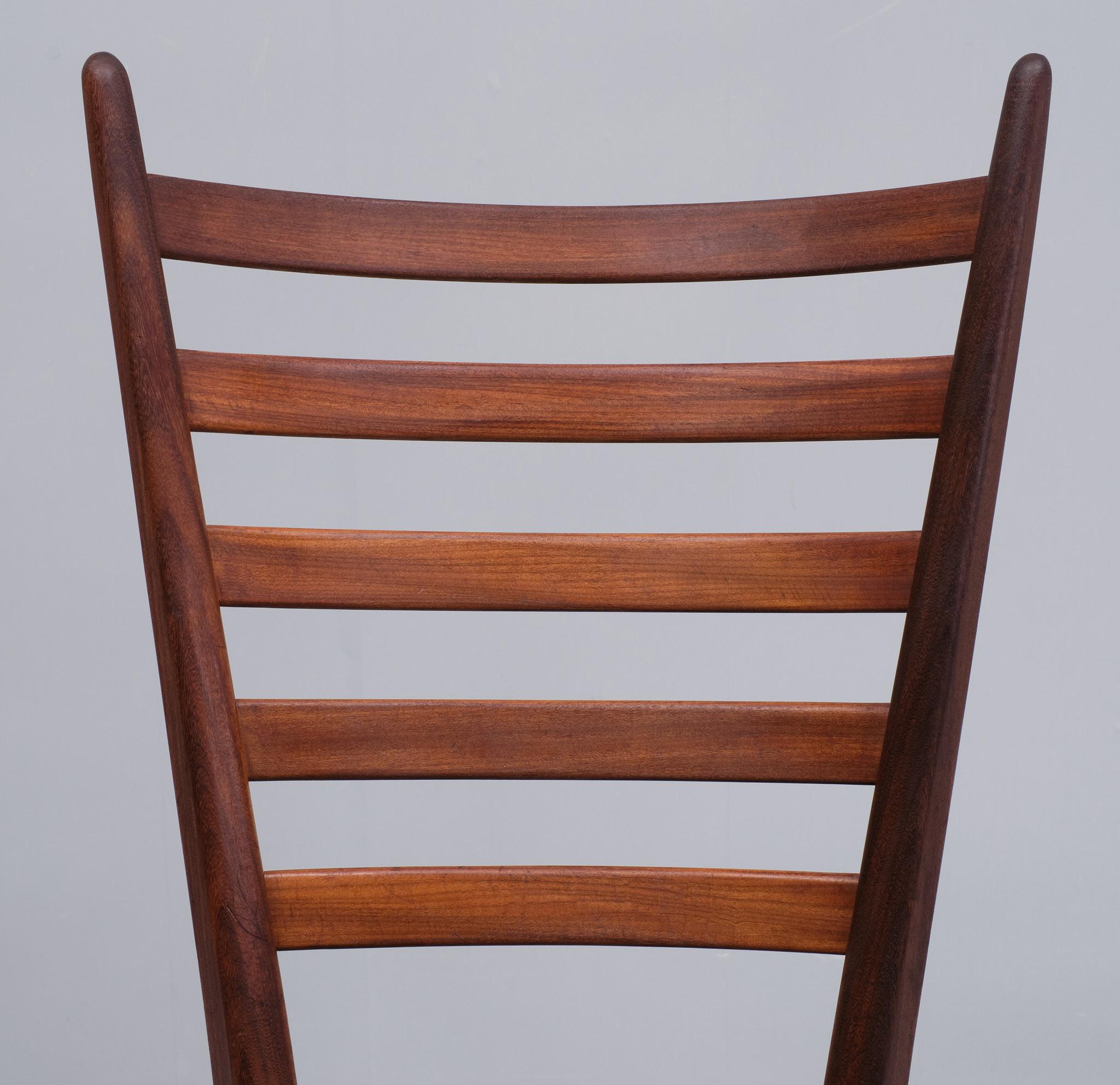 Teak Cees Braakman  curved ladder chairs 1950s  Holland  For Sale
