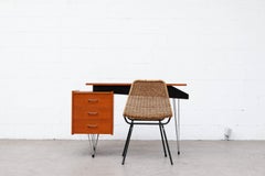 Cees Braakman Desk with Hairpin Legs and Asymmetrical Design