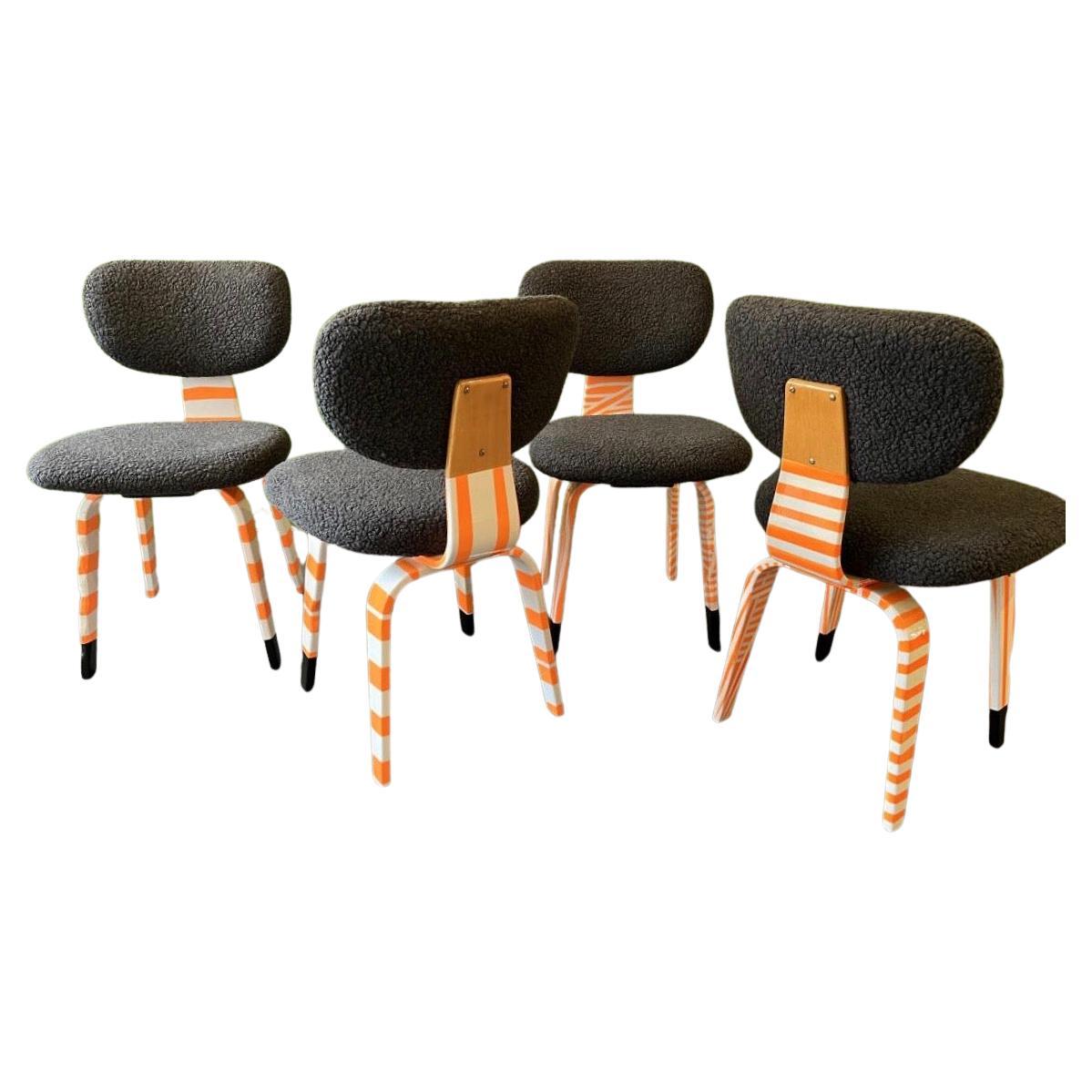 Cees Braakman Dining Chairs contemporized by Markus Friedrich Staab For Sale