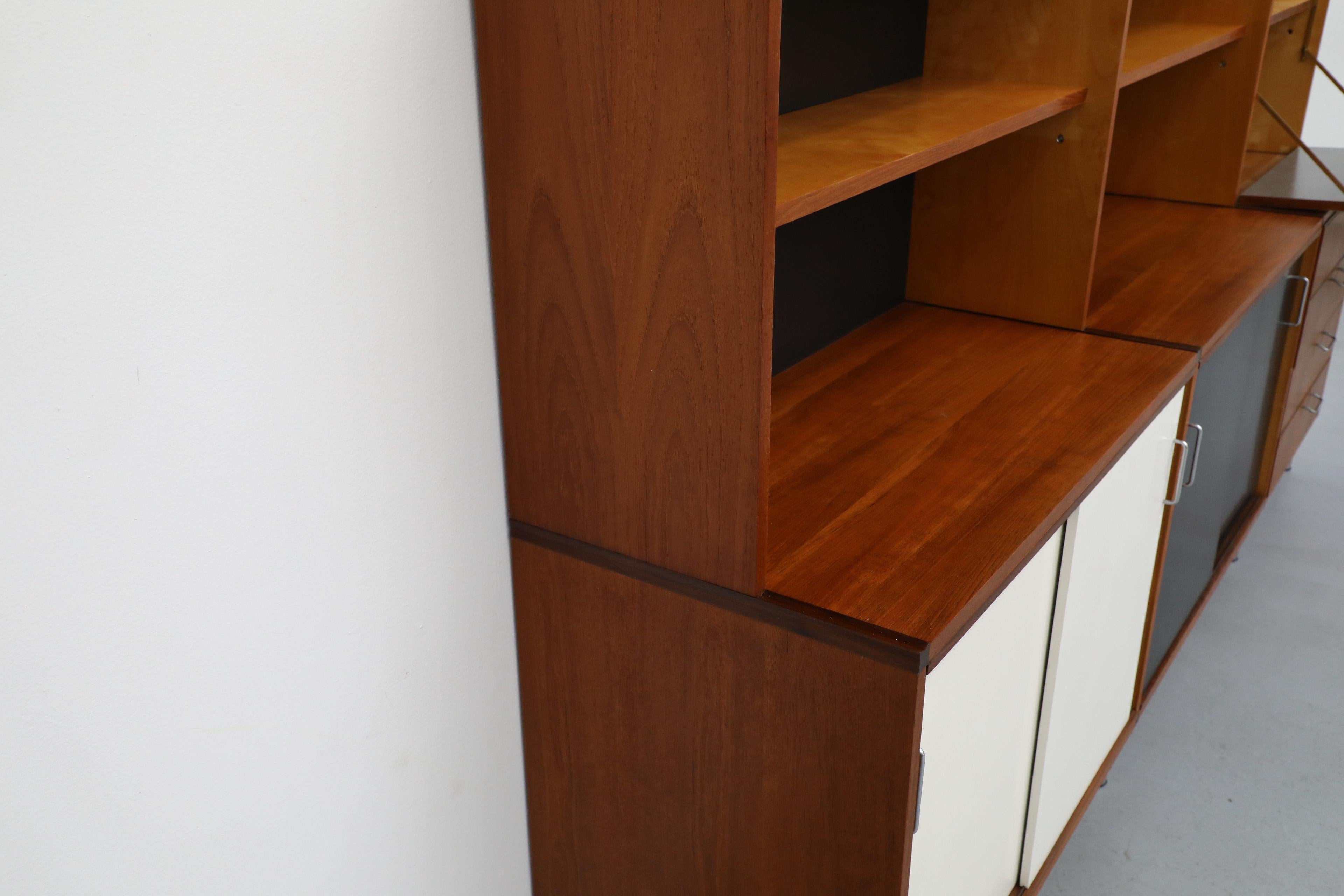 Cees Braakman for Pastoe CT69 Made-To-Measure 3 Section Teak Wall Unit 9