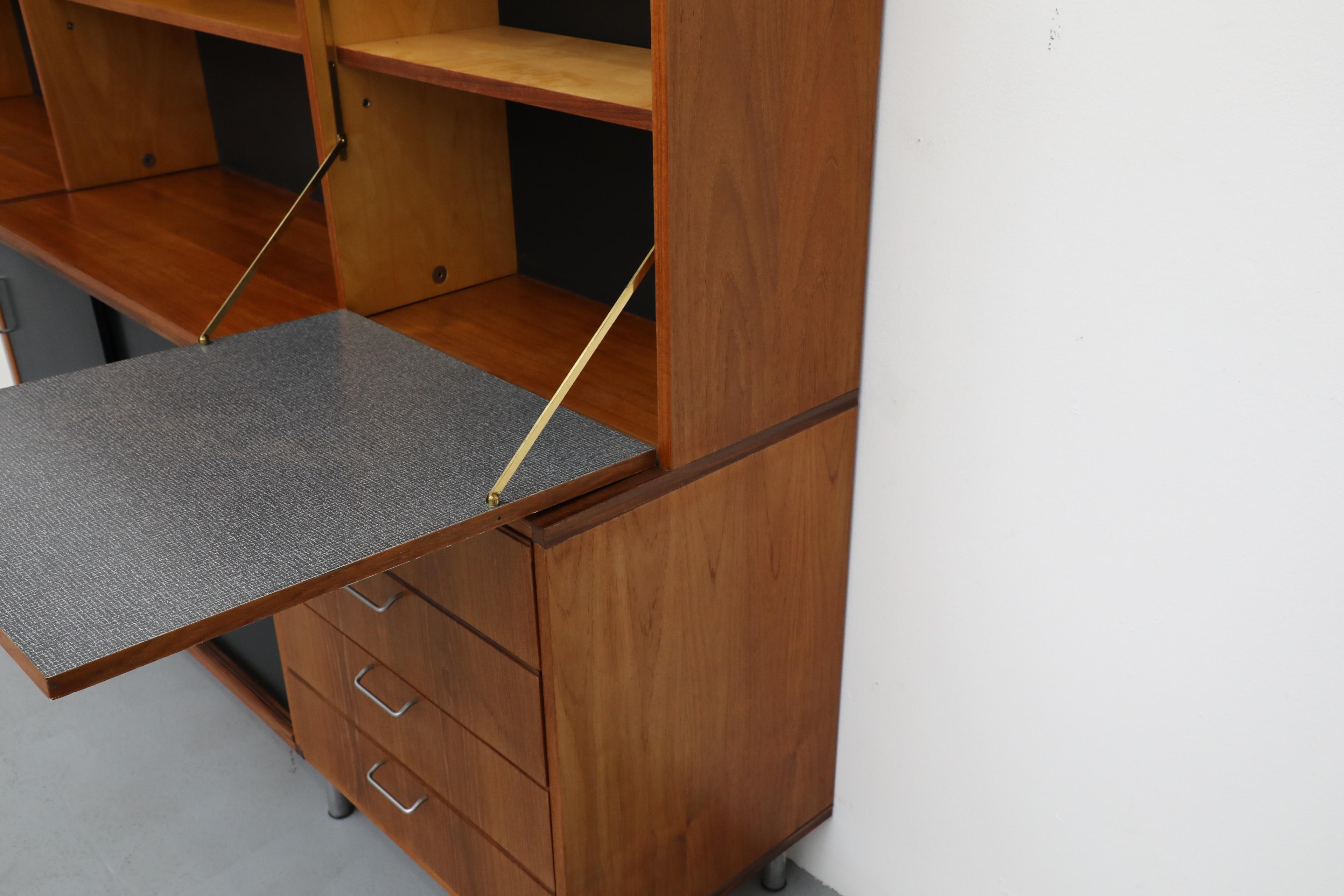 Cees Braakman for Pastoe CT69 Made-To-Measure 3 Section Teak Wall Unit 10