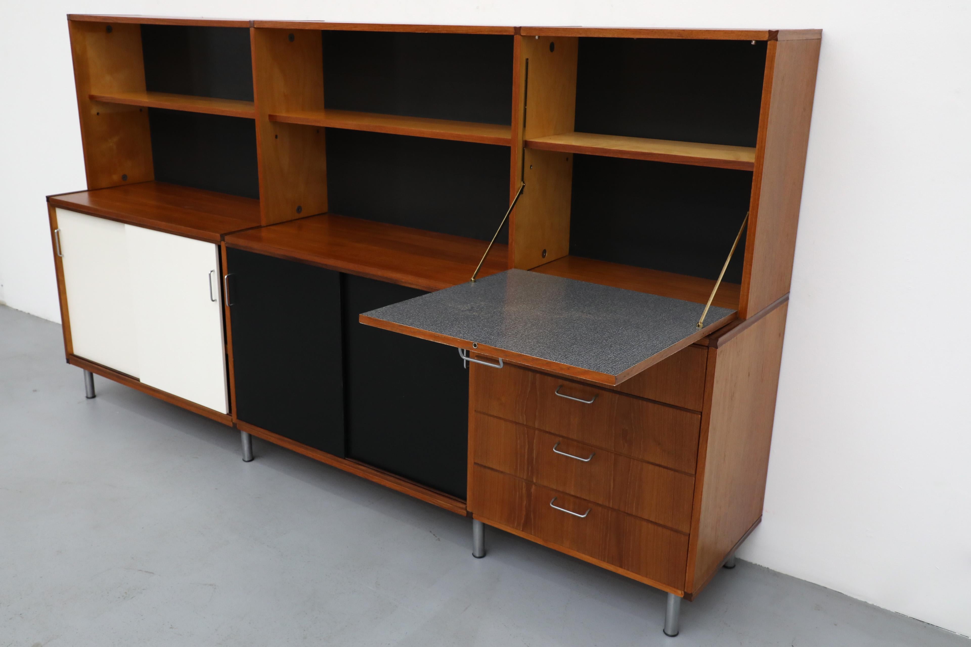 Cees Braakman for Pastoe CT69 Made-To-Measure 3 Section Teak Wall Unit 11