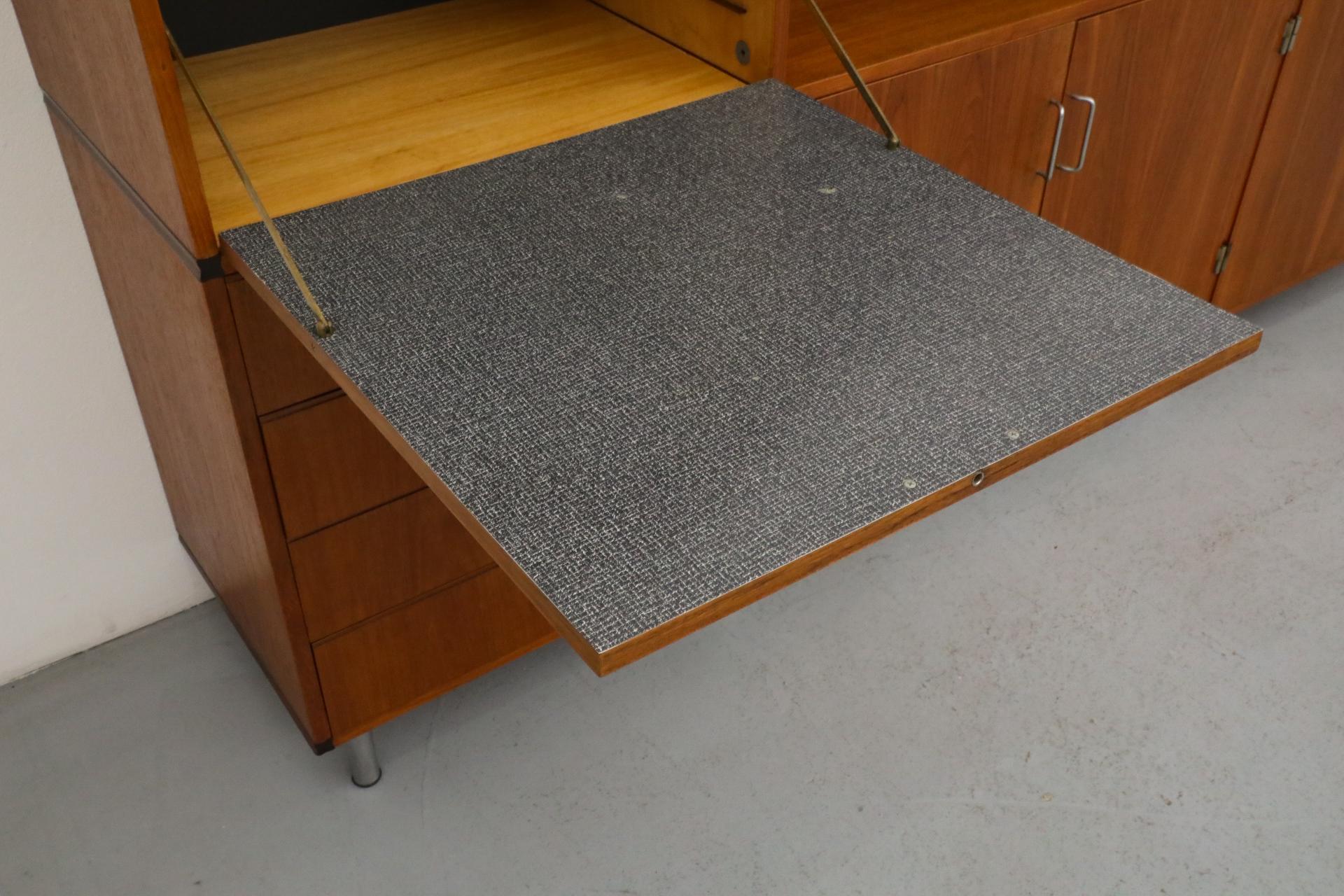 Cees Braakman for Pastoe CT69 Made-To-Measure Unit with Drop-Down Bar or Desk For Sale 3