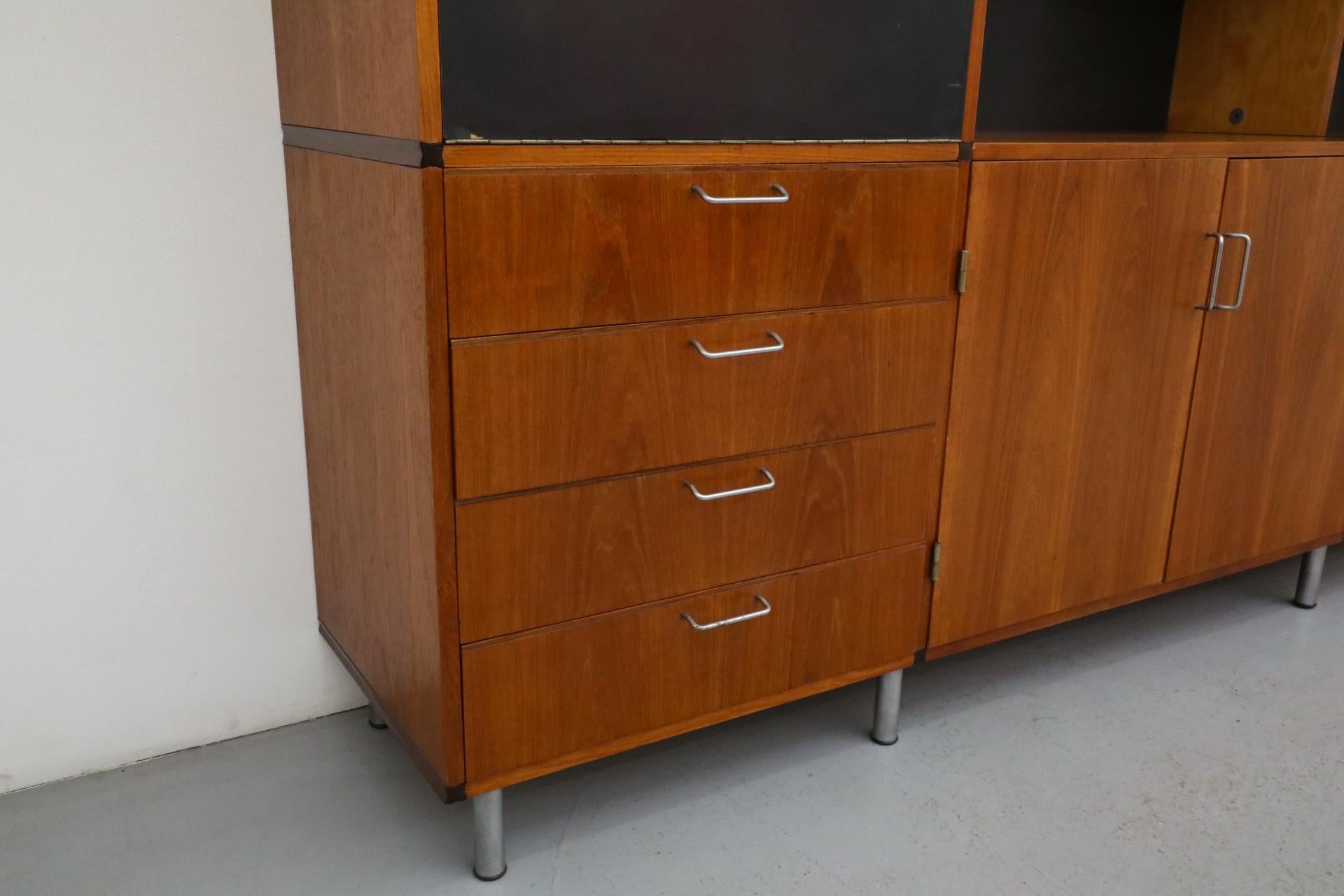 Cees Braakman for Pastoe CT69 Made-To-Measure Unit with Drop-Down Bar or Desk For Sale 5